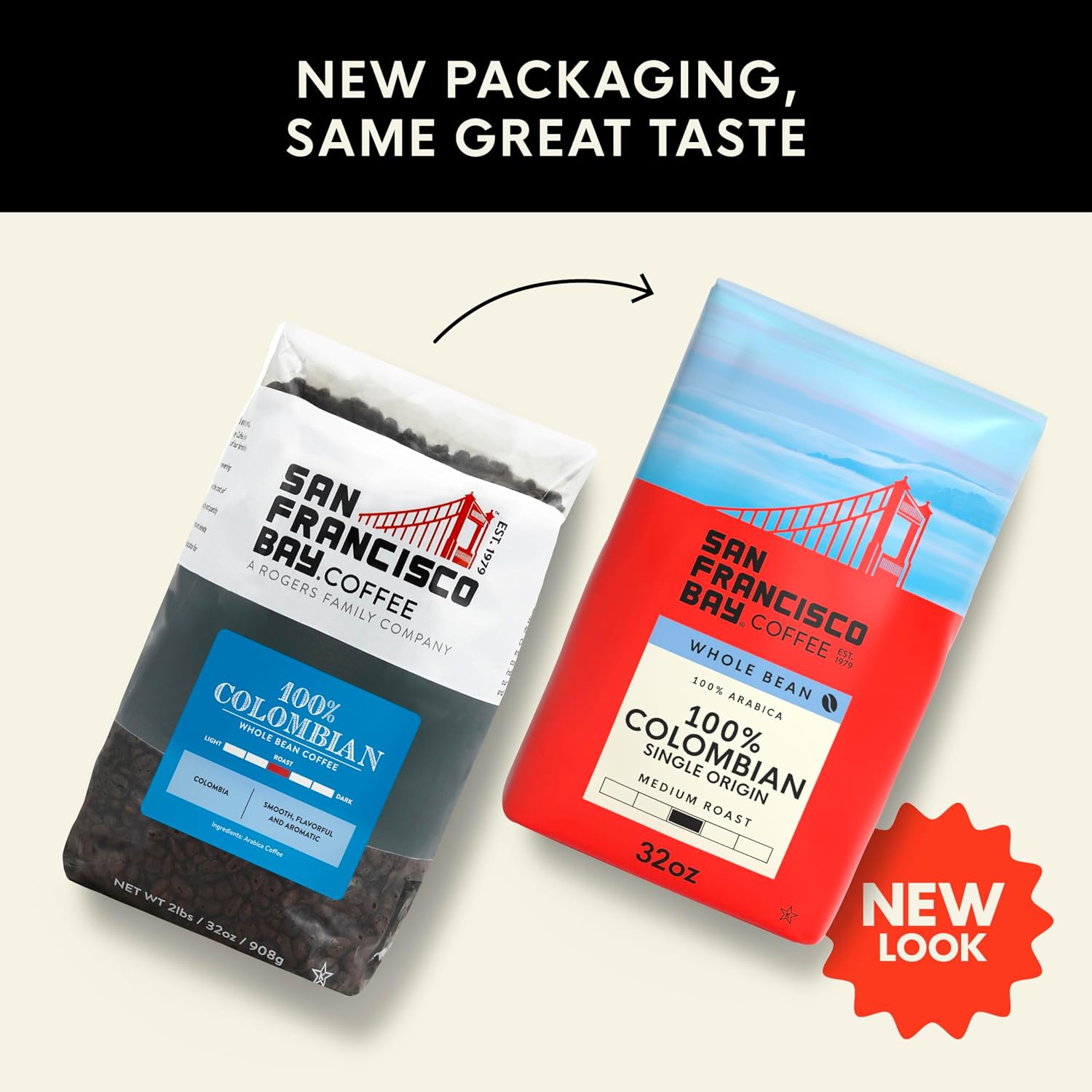 San Francisco Bay Coffee French Roast Whole Bean Coffee, 2 lb bag