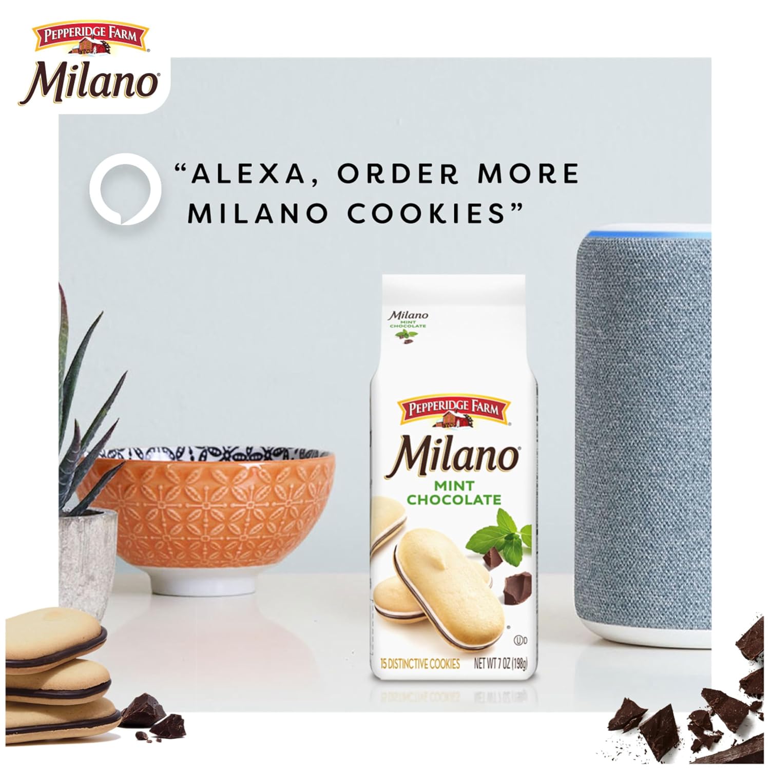 Pepperidge Farm Milano Milk Chocolate Cookies, 6 OZ Bag (15 Cookies)