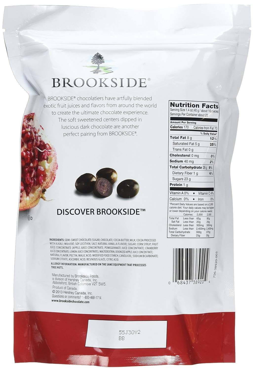 Brookside Dark Chocolate, Acai/Blueberry, Basic, 32 Oz