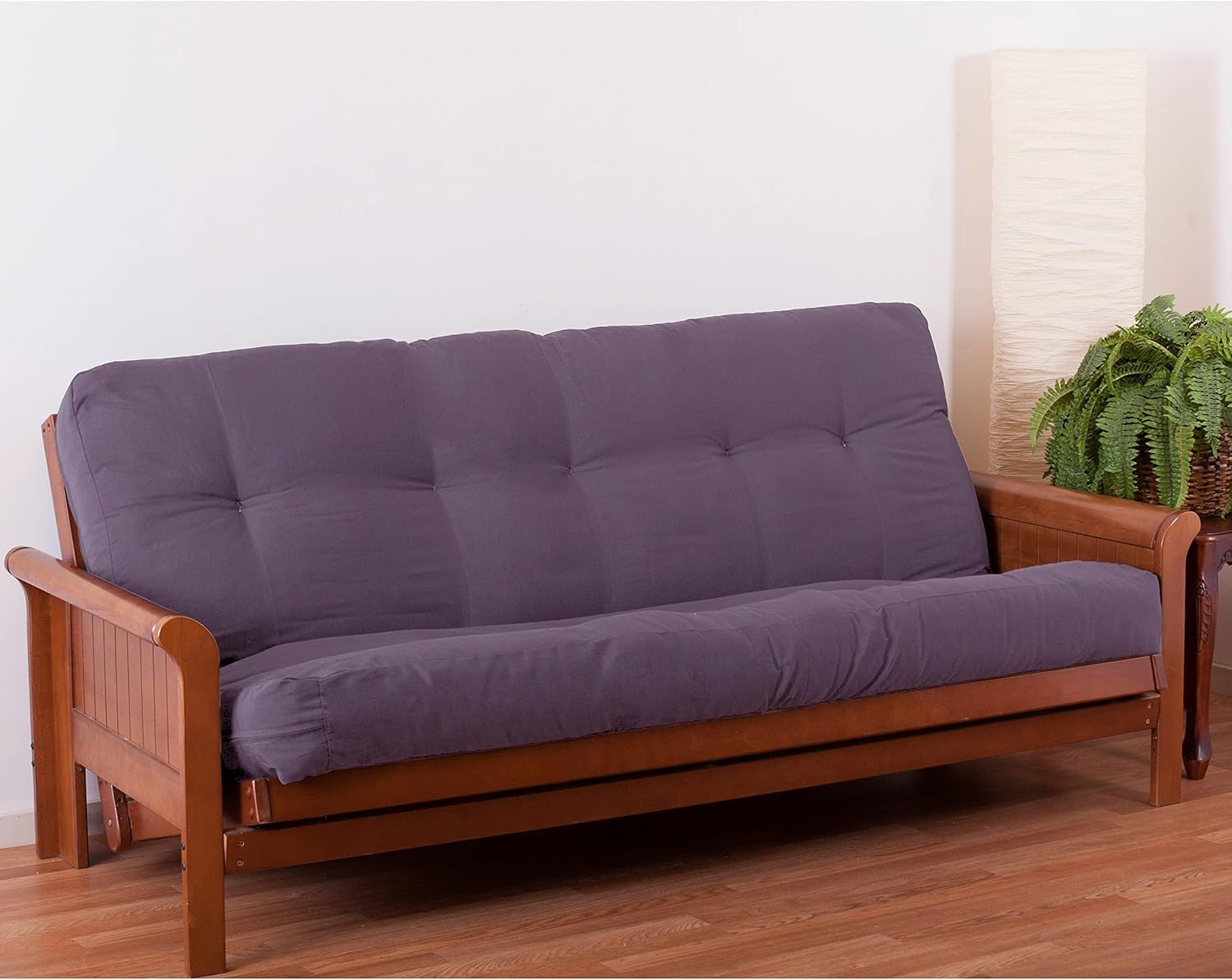 Blazing Needles Renewal 7" Twill Futon Mattress, Full, Aqua Blue