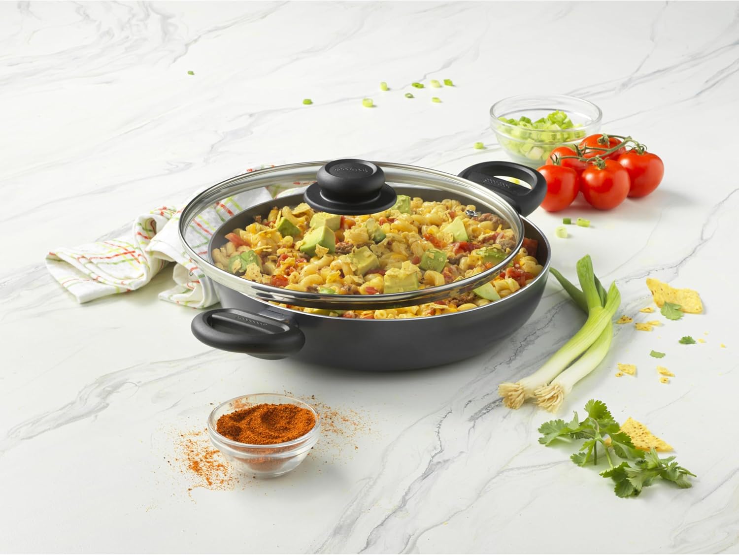 GoodCook Nonstick Sauté Pan, 10 Inch, Black