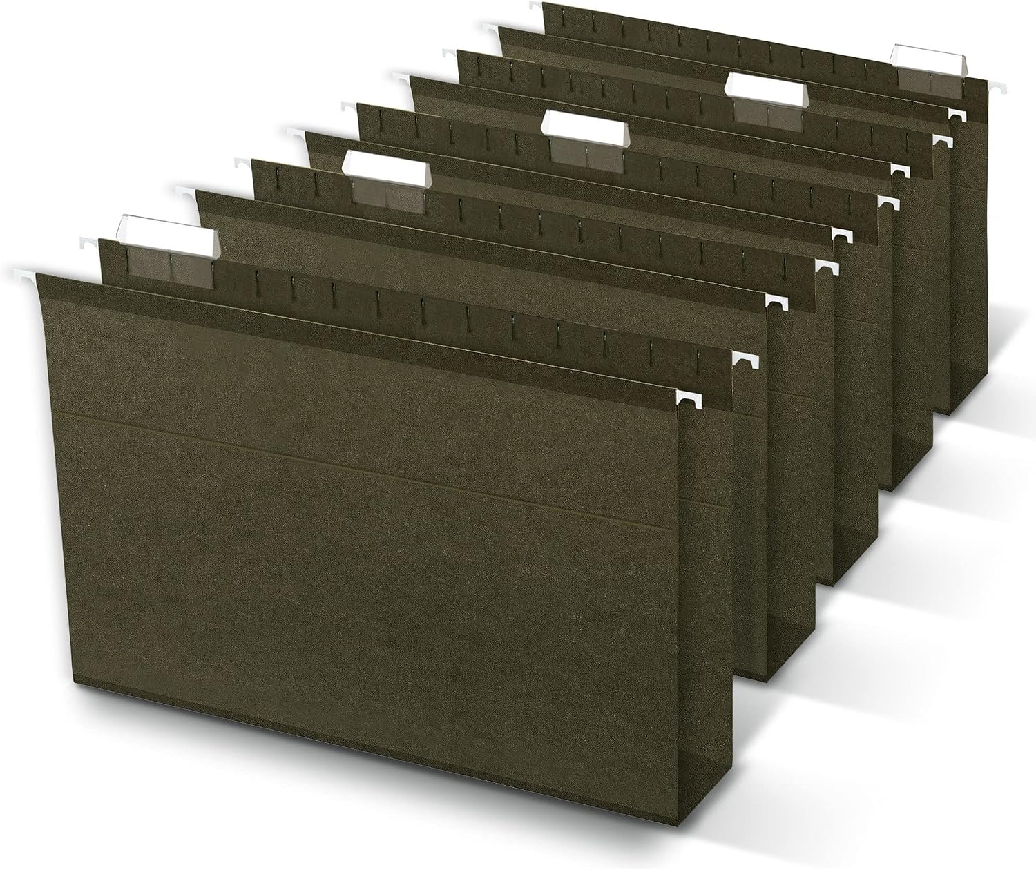 Office Depot Box Bottom Hanging File Folders, 2in. Expansion, Legal Size, Standard Green, Pack Of 25, 406090OD