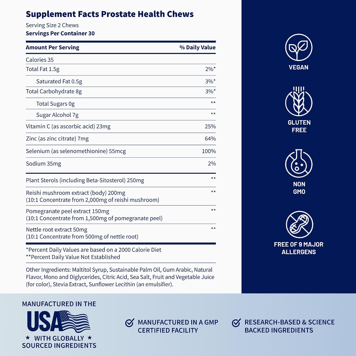 Snap Supplements Prostate Health Supplement for Men, 60 Sugar-Free Chews | Plant Sterols