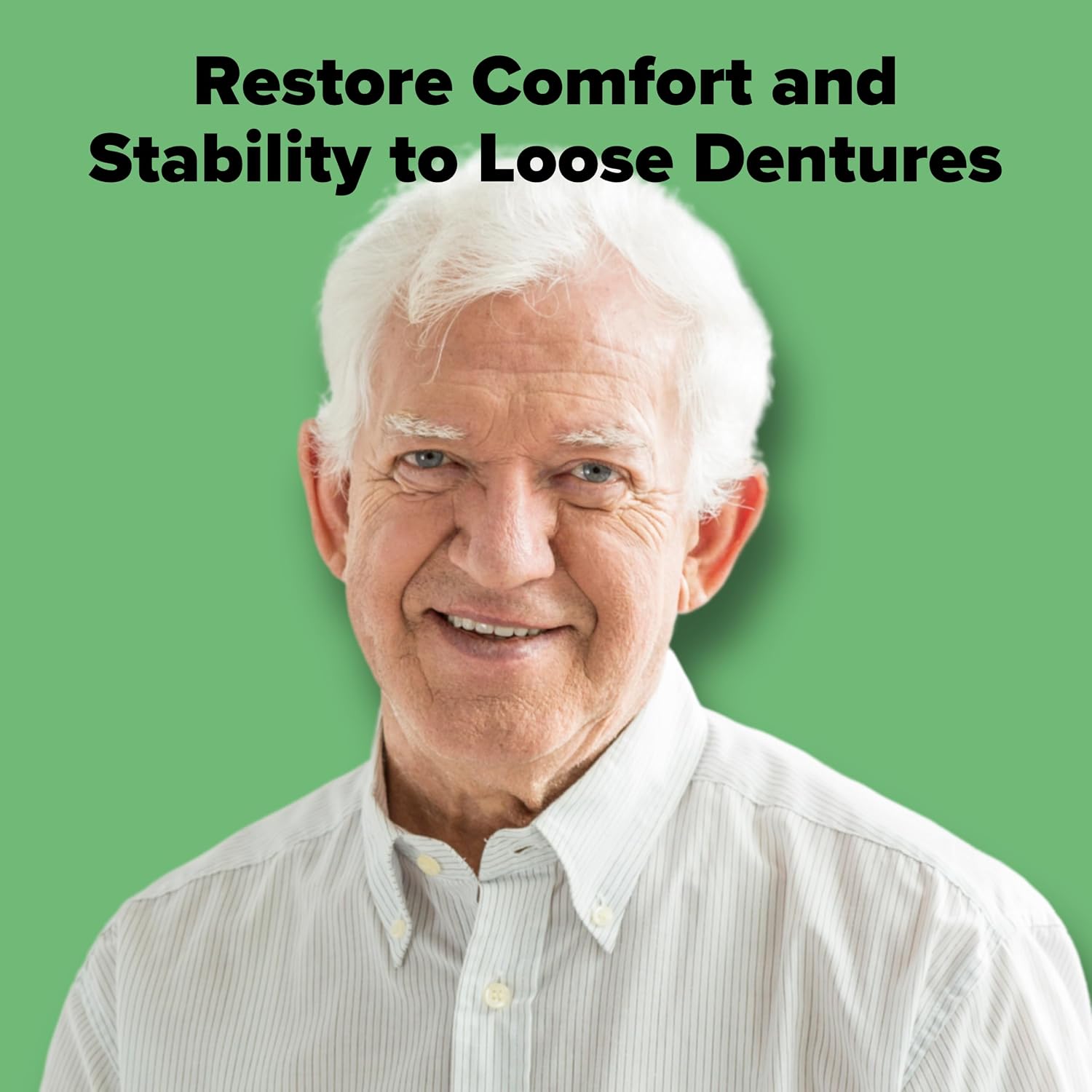 Dentemp Denture Reline Kit - Advanced Formula Reline It Denture Reliner (Pack of 2) - Denture Kit to Refit and Tighten Dentures for Both Upper & Lower Denture (Packaging May Vary)