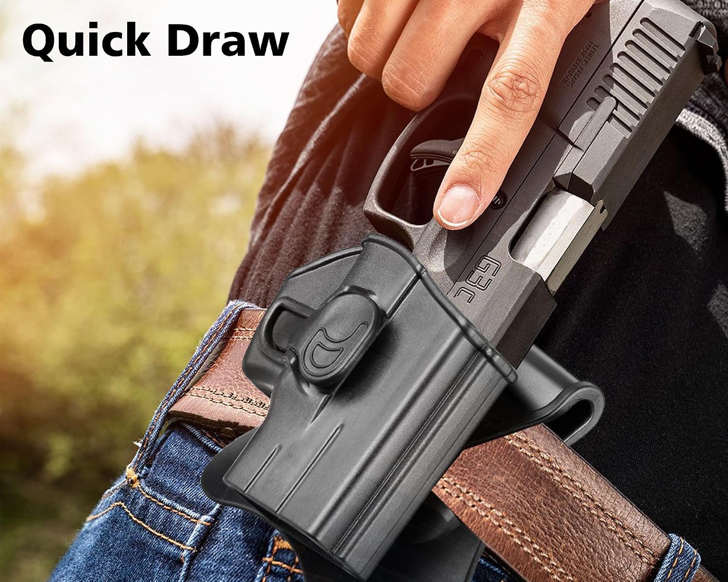 G2C G3C Gun Holster for Taurus G2C/G3C/G3X/G3, Taurus PT111 G2, Taurus TX22 | OWB Paddle Holster fit Taurus G2C/G3C/G3X/G3/G2/TX22