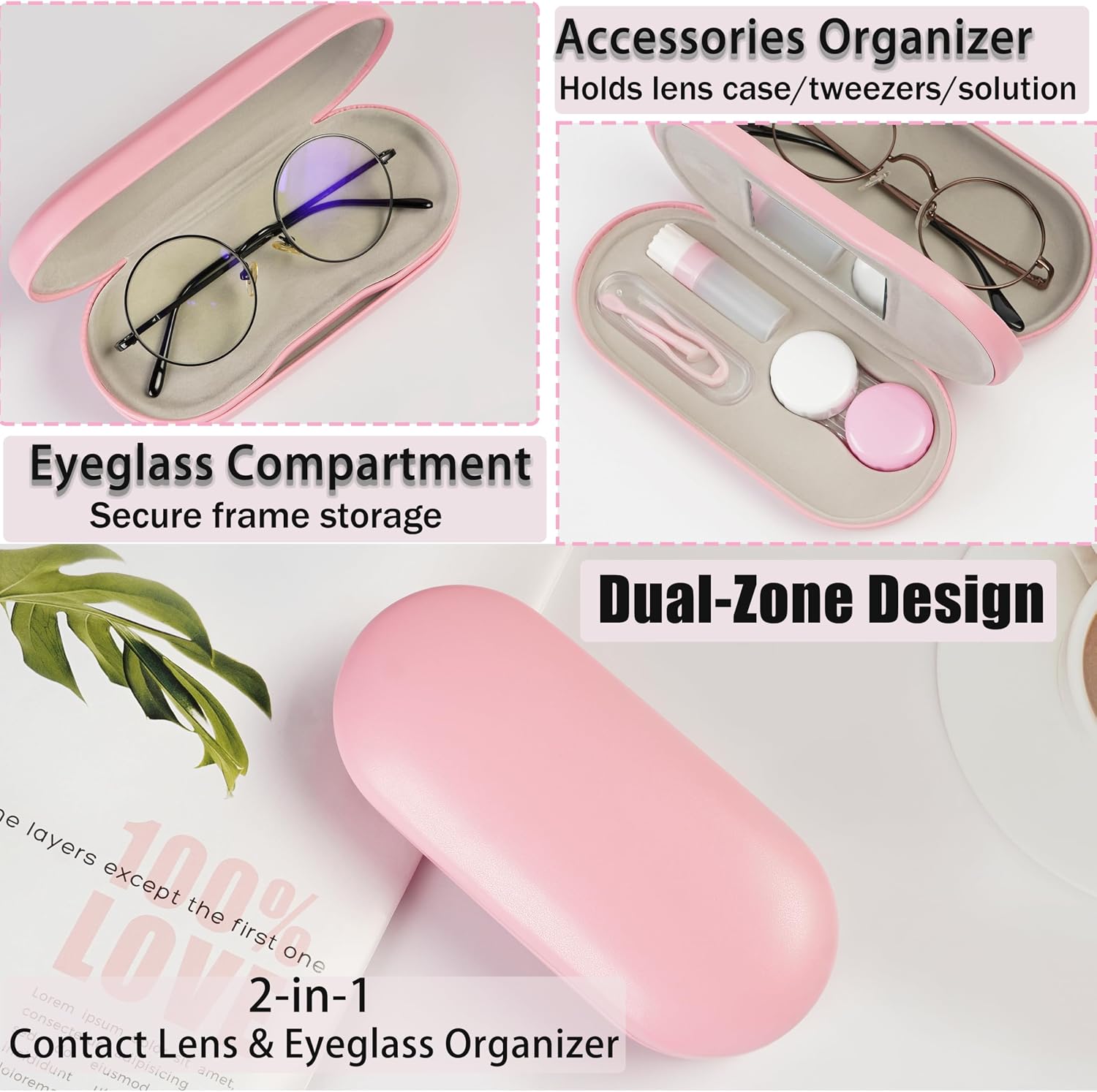 Lasiyanor Contact Lens Travel Kit with Cleaner Washer