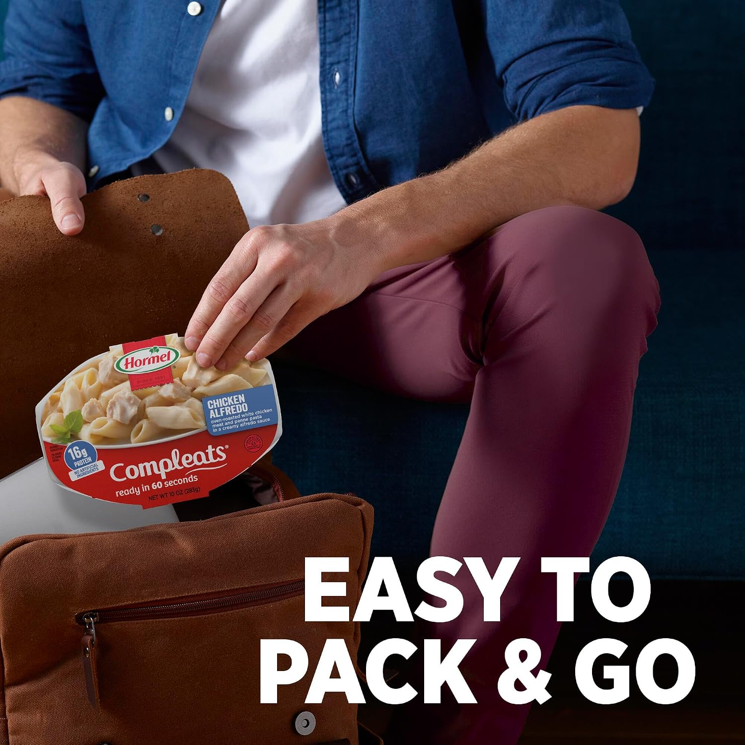 HORMEL COMPLEATS Chicken Alfredo Microwave Tray, 10 Ounces