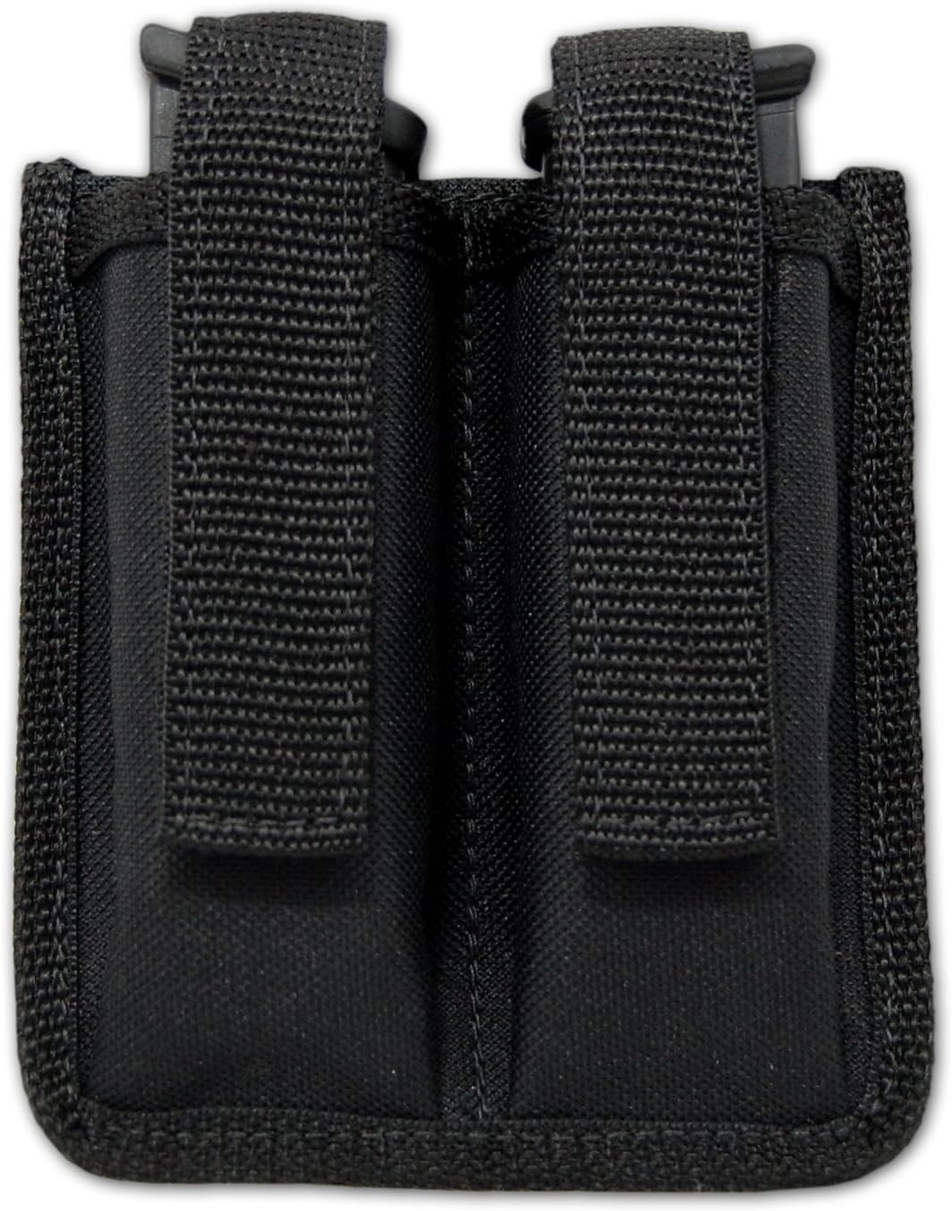 Barsony New Double Magazine Pouch for Compact, Sub-Compact 9mm 40 45