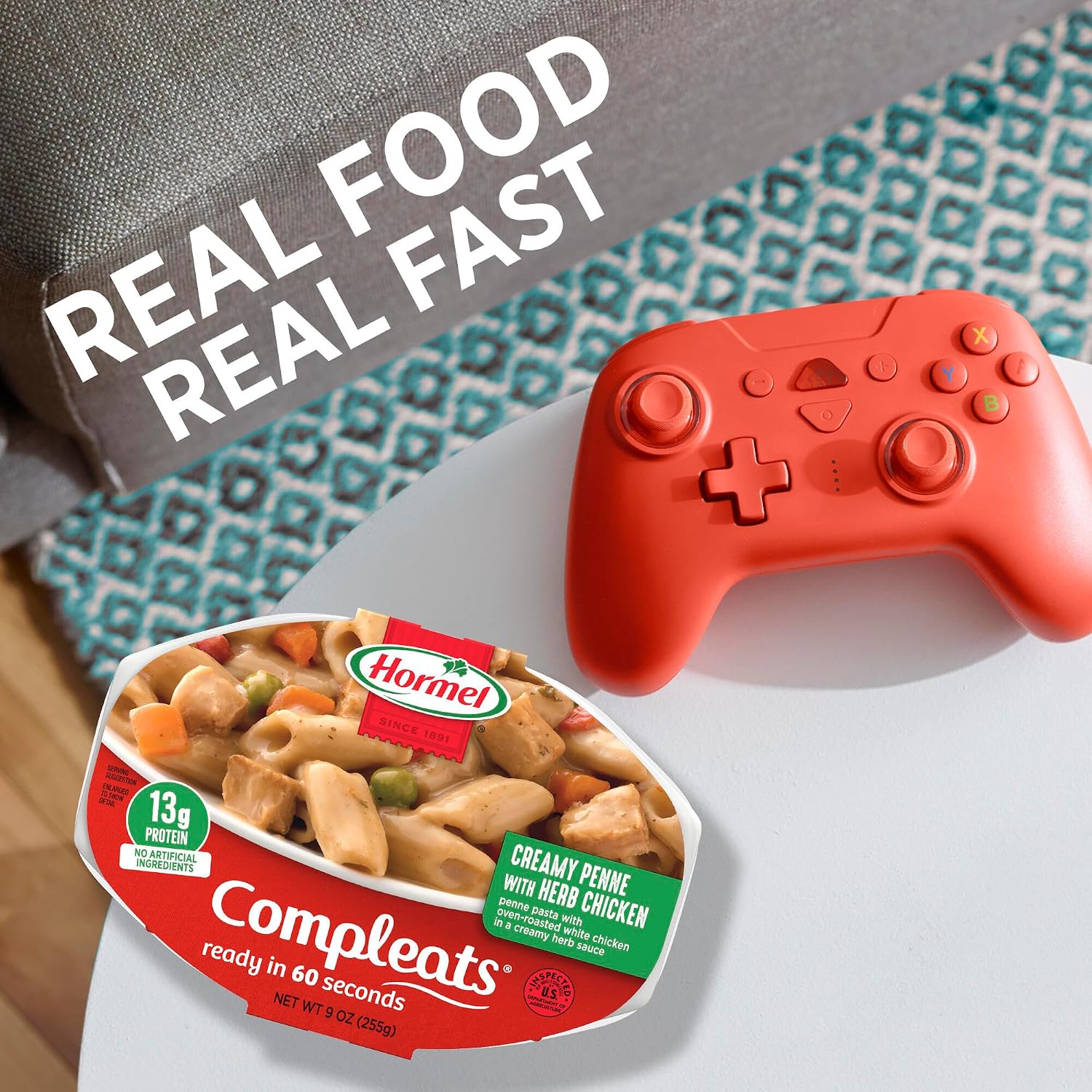 HORMEL COMPLEATS Chicken Alfredo Microwave Tray, 10 oz. (6 Pack)