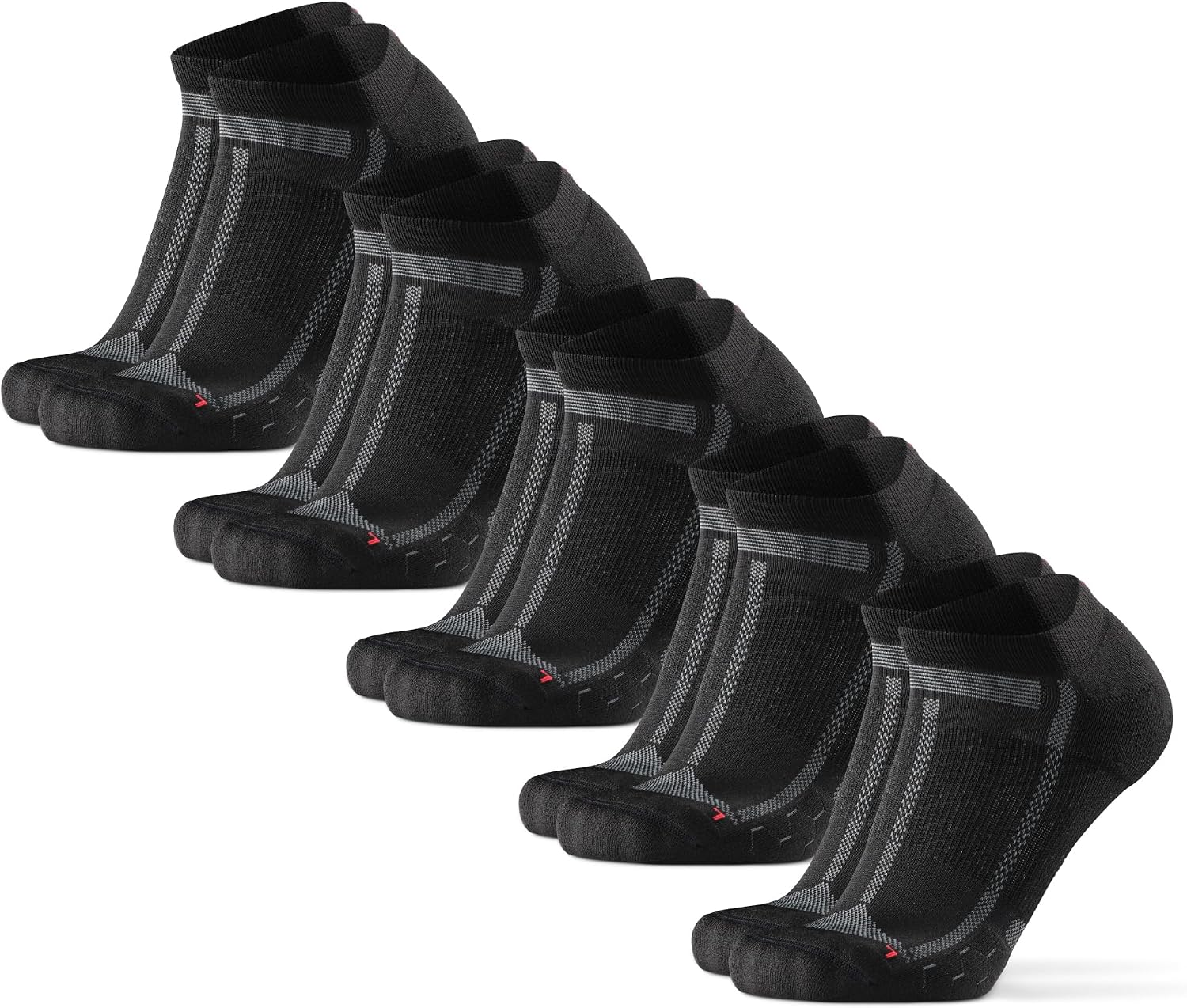 DANISH ENDURANCE Running Socks, Low-Cut, Anti Blister, 3 & 5-Pack