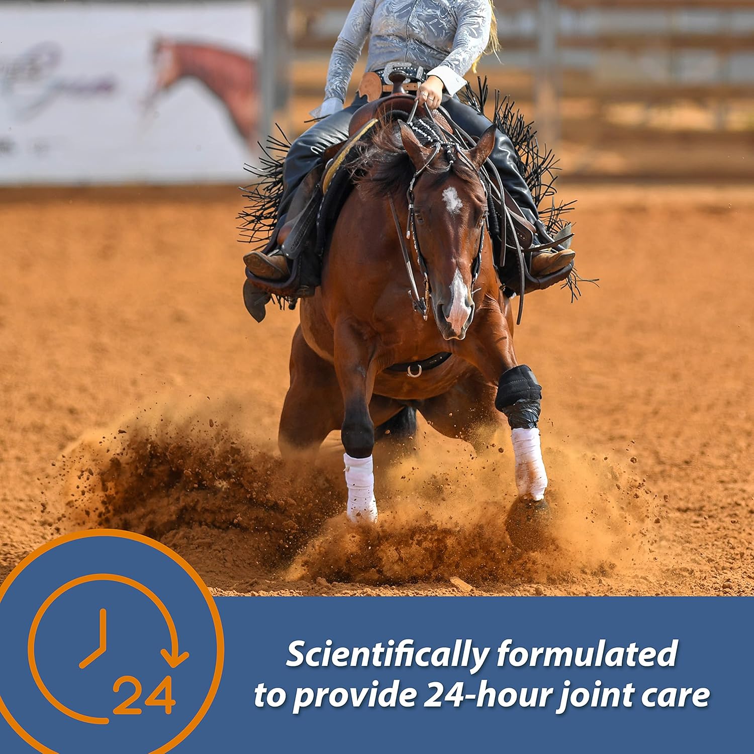 Farnam MaxFlex XR Extended Release Joint Supplement for Horses, Provides a continuous supply of joint health ingredients for 24 hours, 0.9375 pound