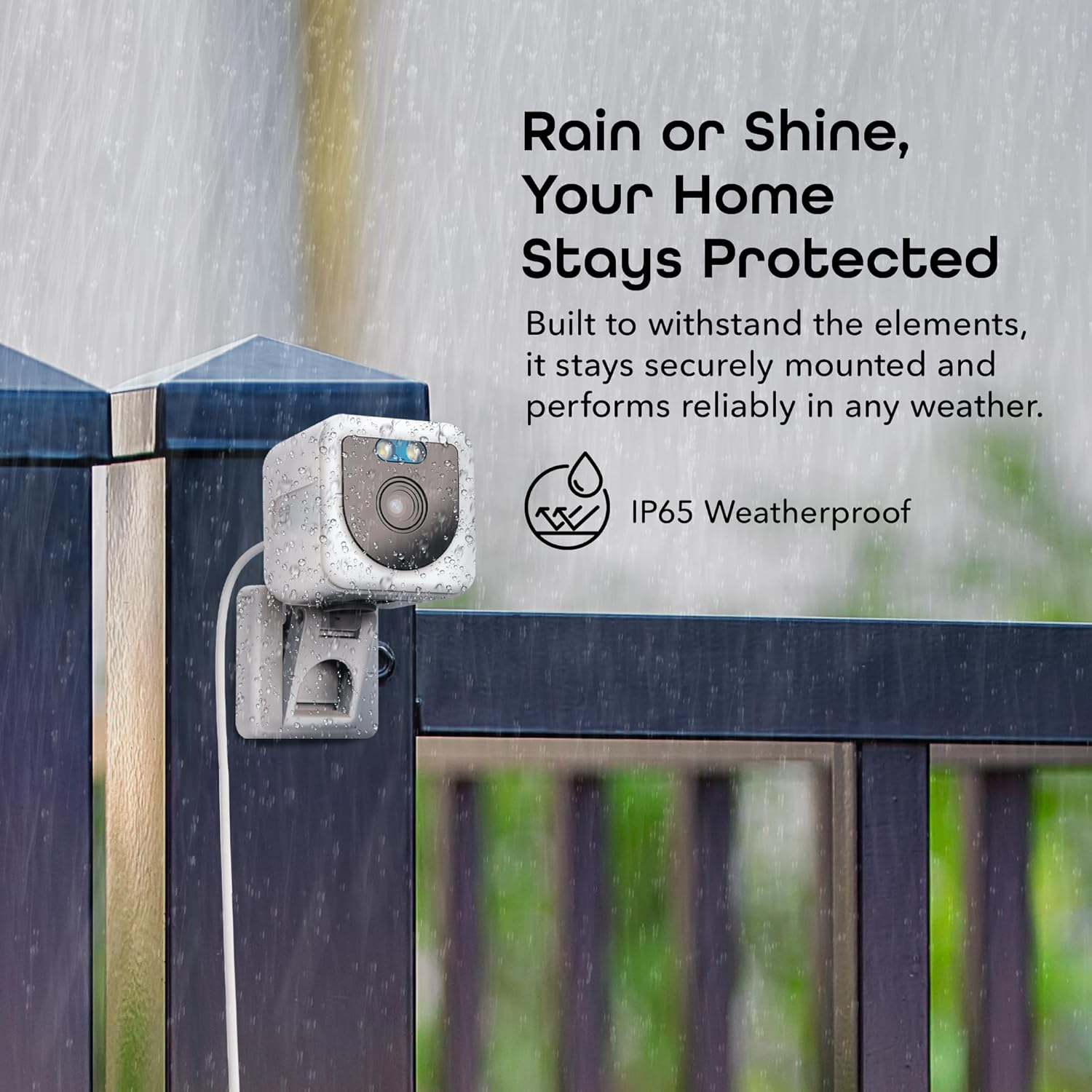 Geeni Mini 1080P Indoor/Outdoor Security Camera 2-Pack, Smart WiFi Cameras with Motion & Sound Detection, Night Vision, 2-Way Audio