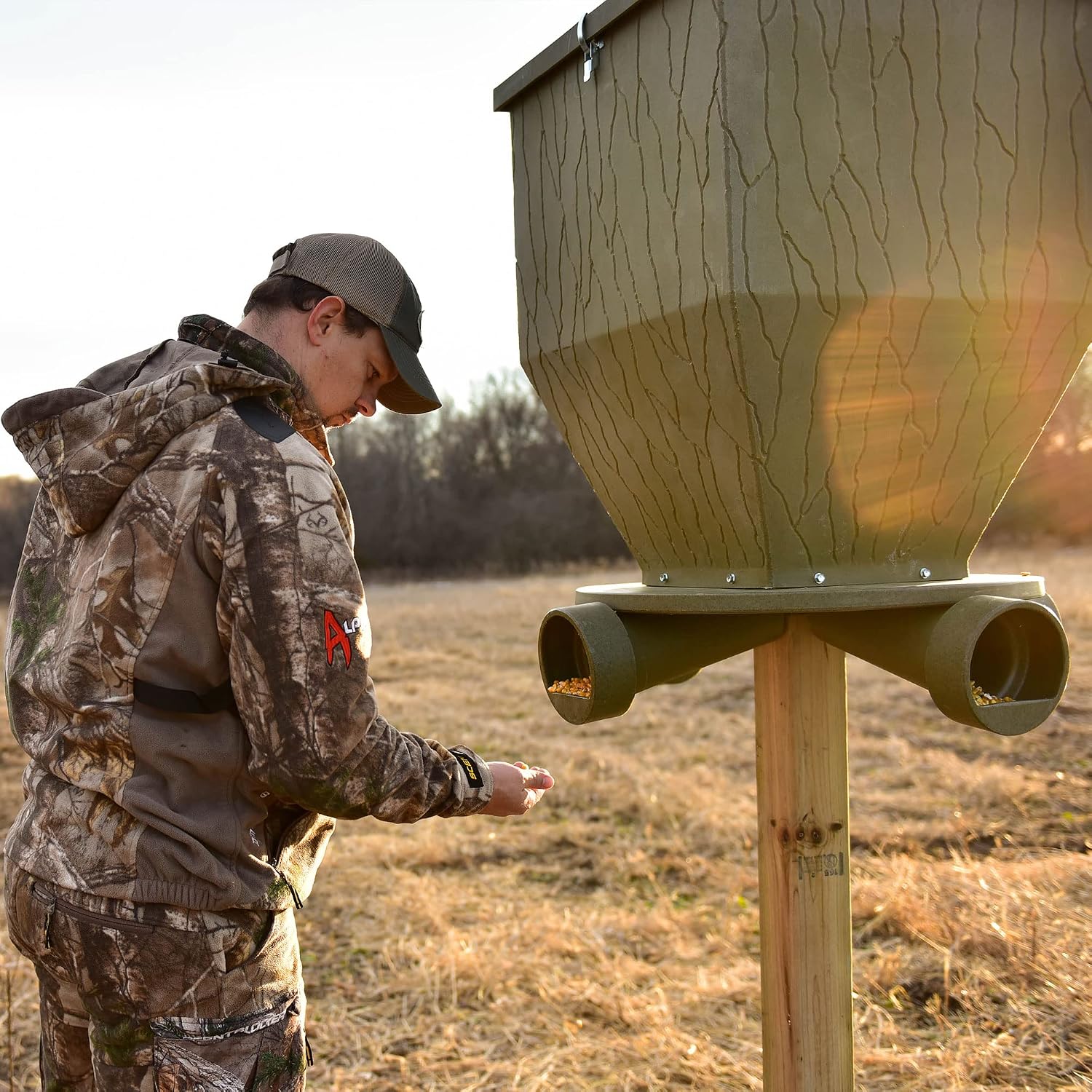 Banks Outdoors Feedbank 300 lb. Capacity Deer and Wildlife Feeder
