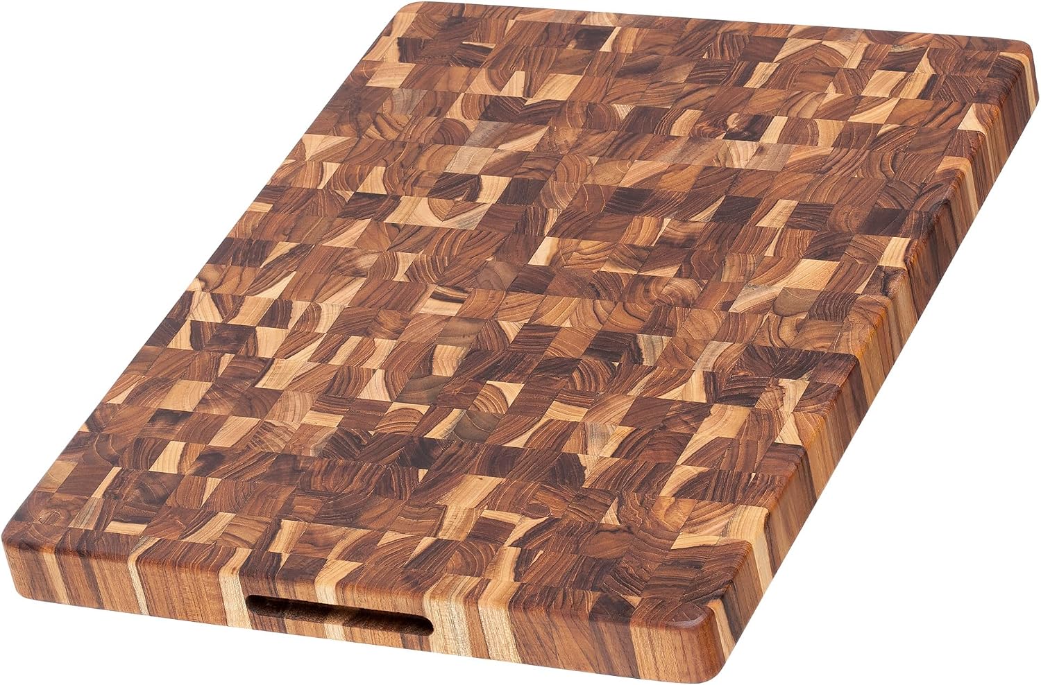 Teakhaus Butcher Block Carving Board - Large Extra Thick Cutting Board with Juice Groove - Holiday Gift Ideas for Men and Women - Gift-Ready End Grain Wood, Knife Friendly - FSC Certified