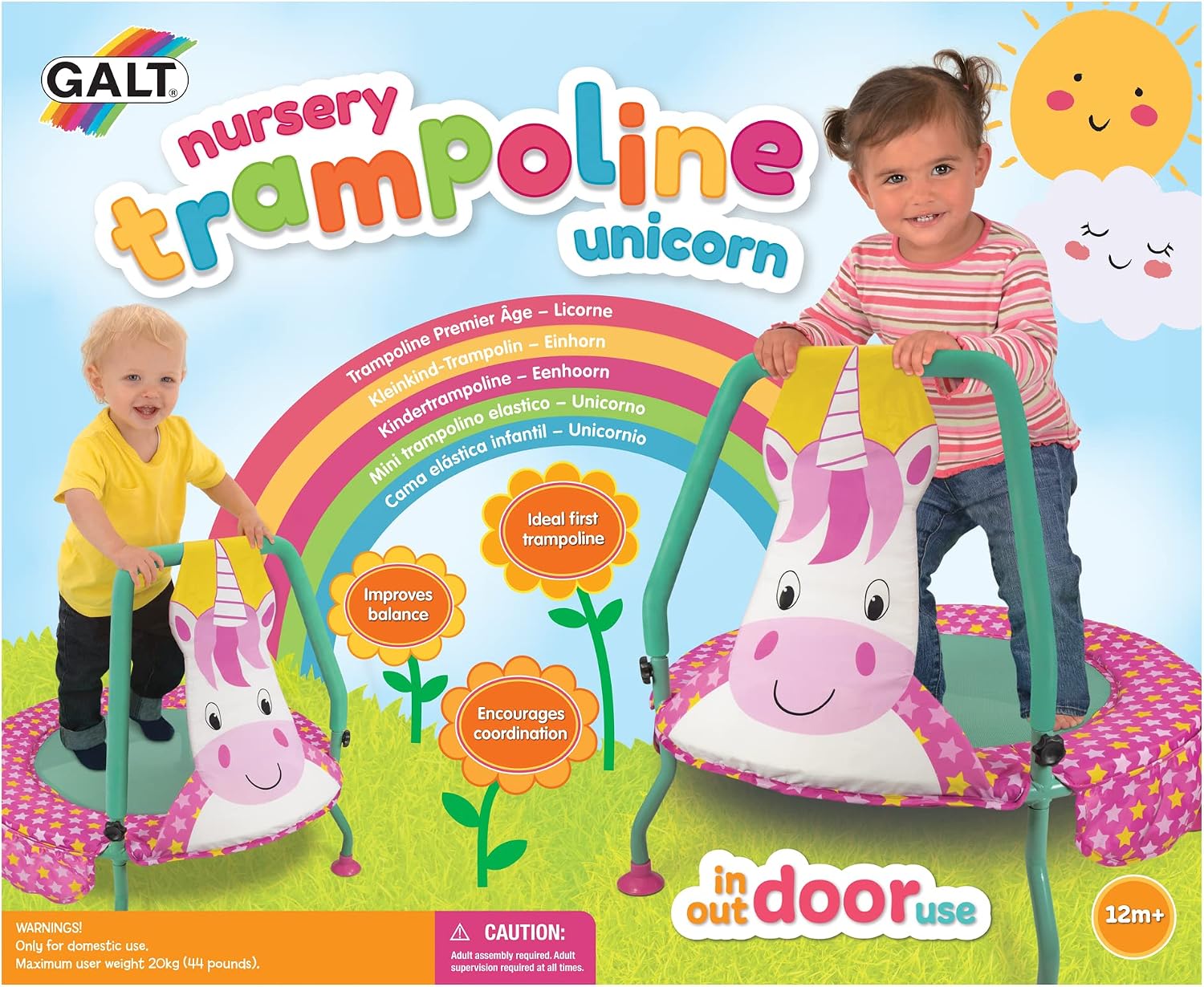 Galt Toys, Nursery Trampoline - Turtle, Trampolines for Kids, Ages 1 Year Plus