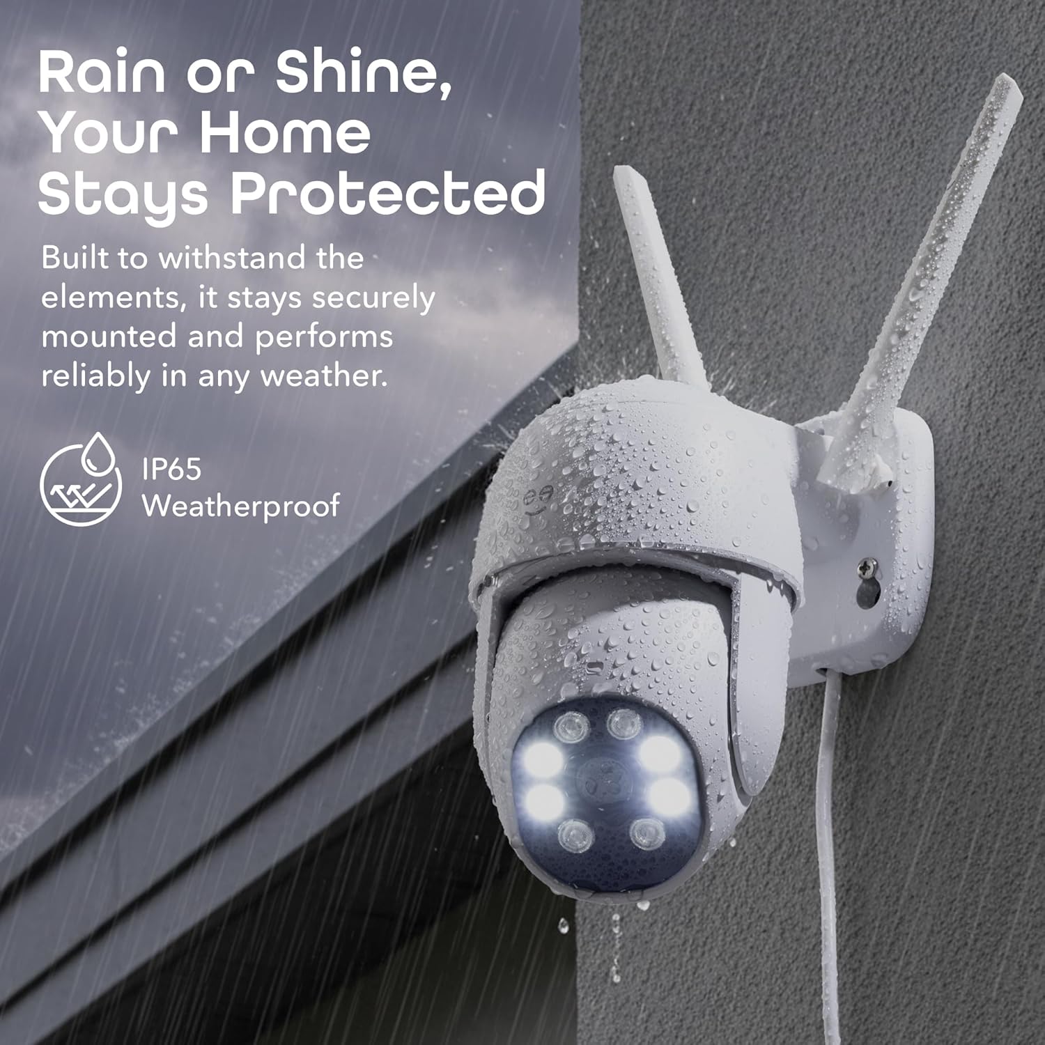 Geeni Lookout 2K Outdoor Auto-Follow Security Camera – Outdoor Security Camera, Weather Resistant with Pan-Tilt, Motion Tracking, Dual-Band Wi-Fi