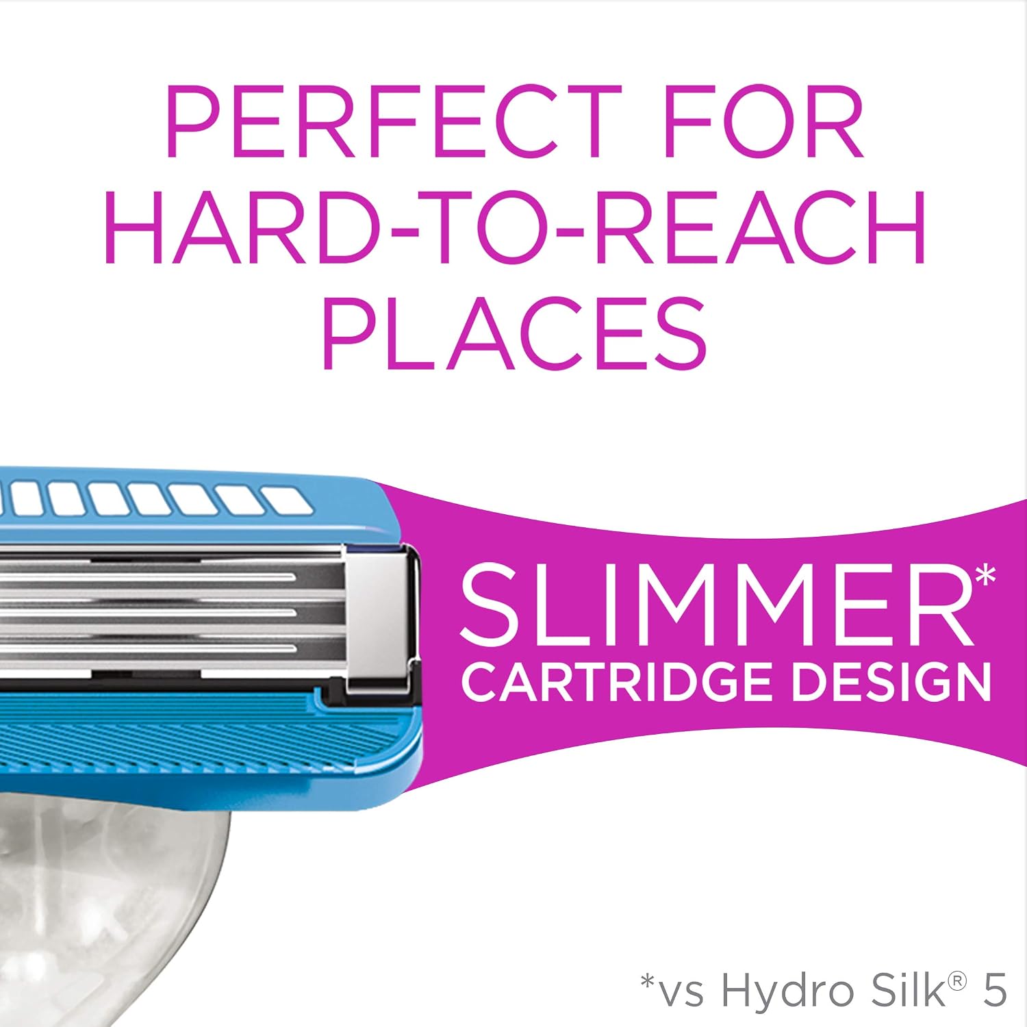 Schick Hydro Silk 3 Razors for Women with 2 Razor Blades Refills