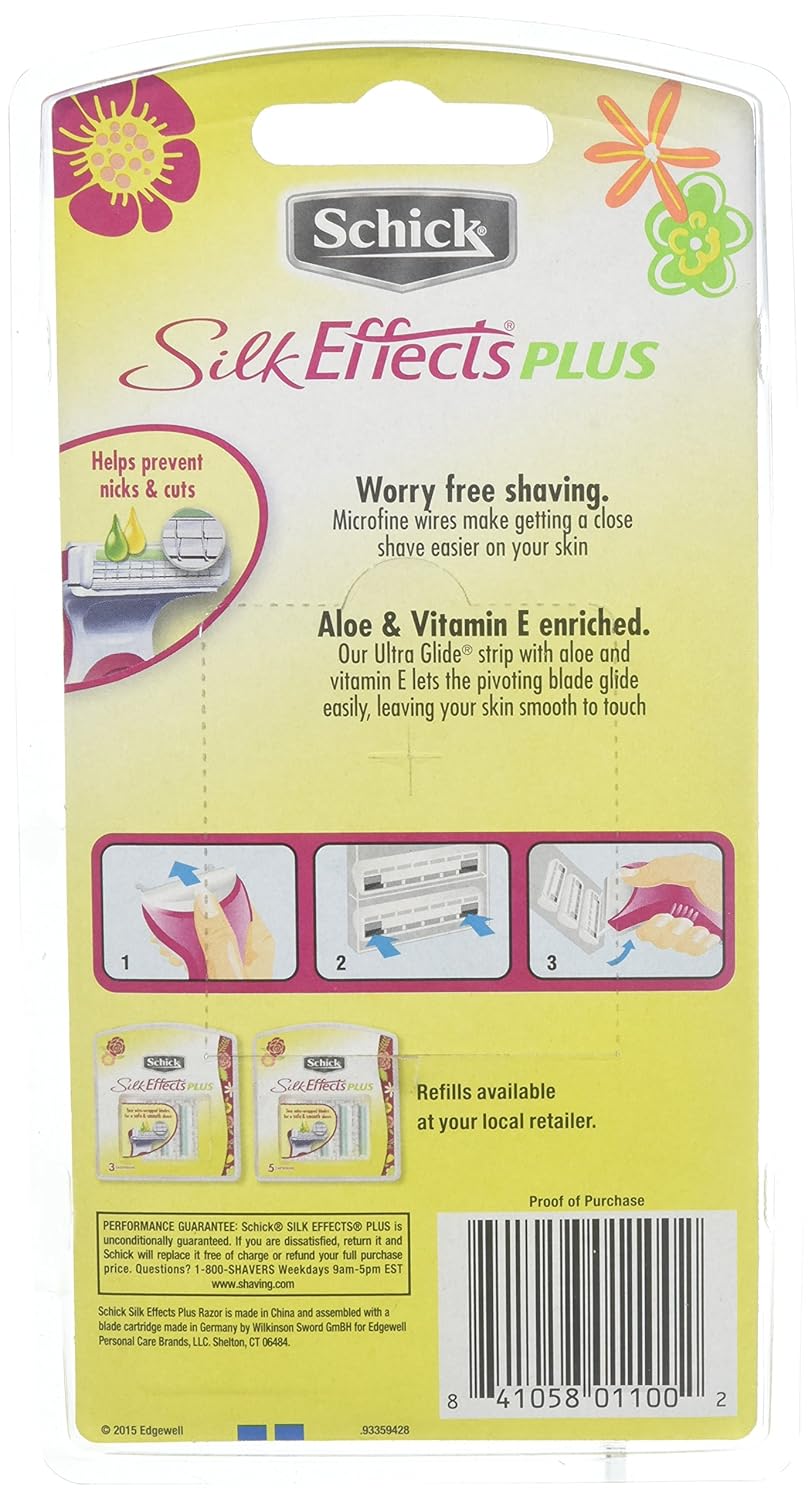 Schick Silk Effects Plus Razor 1 Each