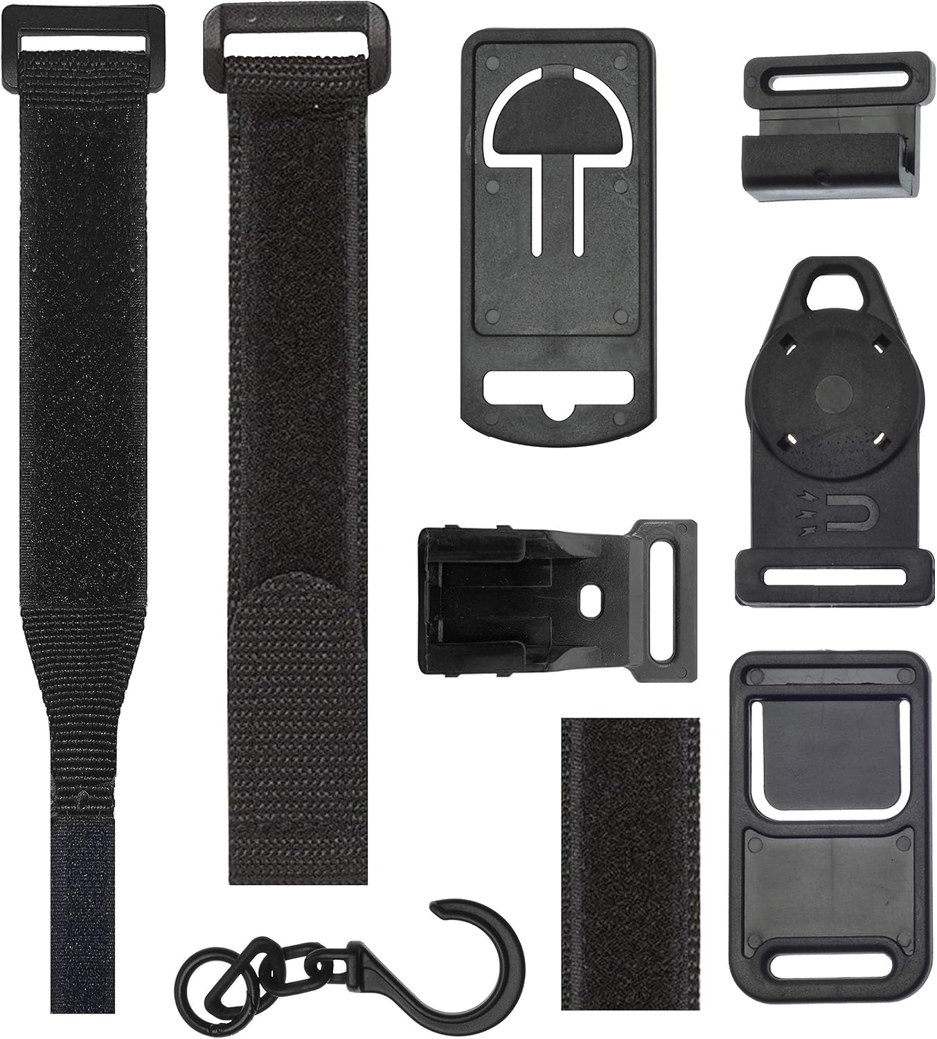 Universal Multimeter Magnet, Hook, and Clip Hanging Strap Kit | Works with Most Multitesters Including Fluke and Klein Tool Meters