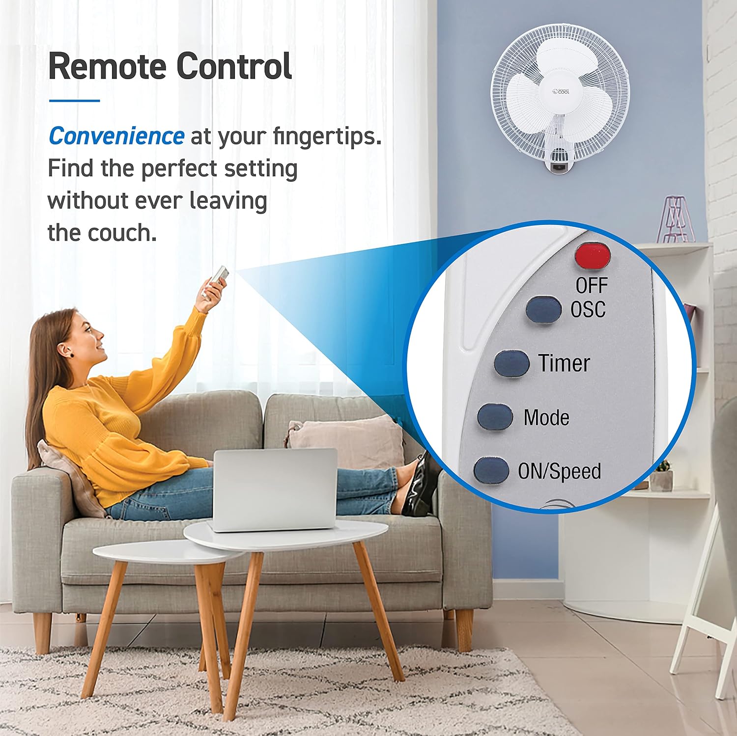 Commercial Cool 16 Inch High Velocity Floor Fan, Black, CFF16B | Floor Fan for Home, Garage, Bedroom, or Office, Cooling with 3 Speed Settings, Quiet Floor Fan with Adjustable Tilt Angle