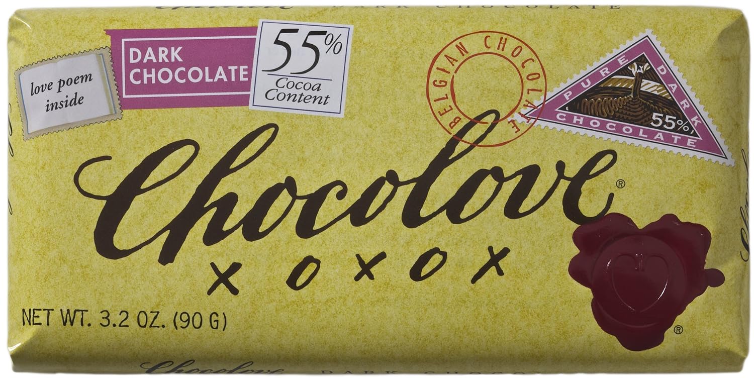 Chocolove Pure Dark Chocolate, 3.2 Ounce