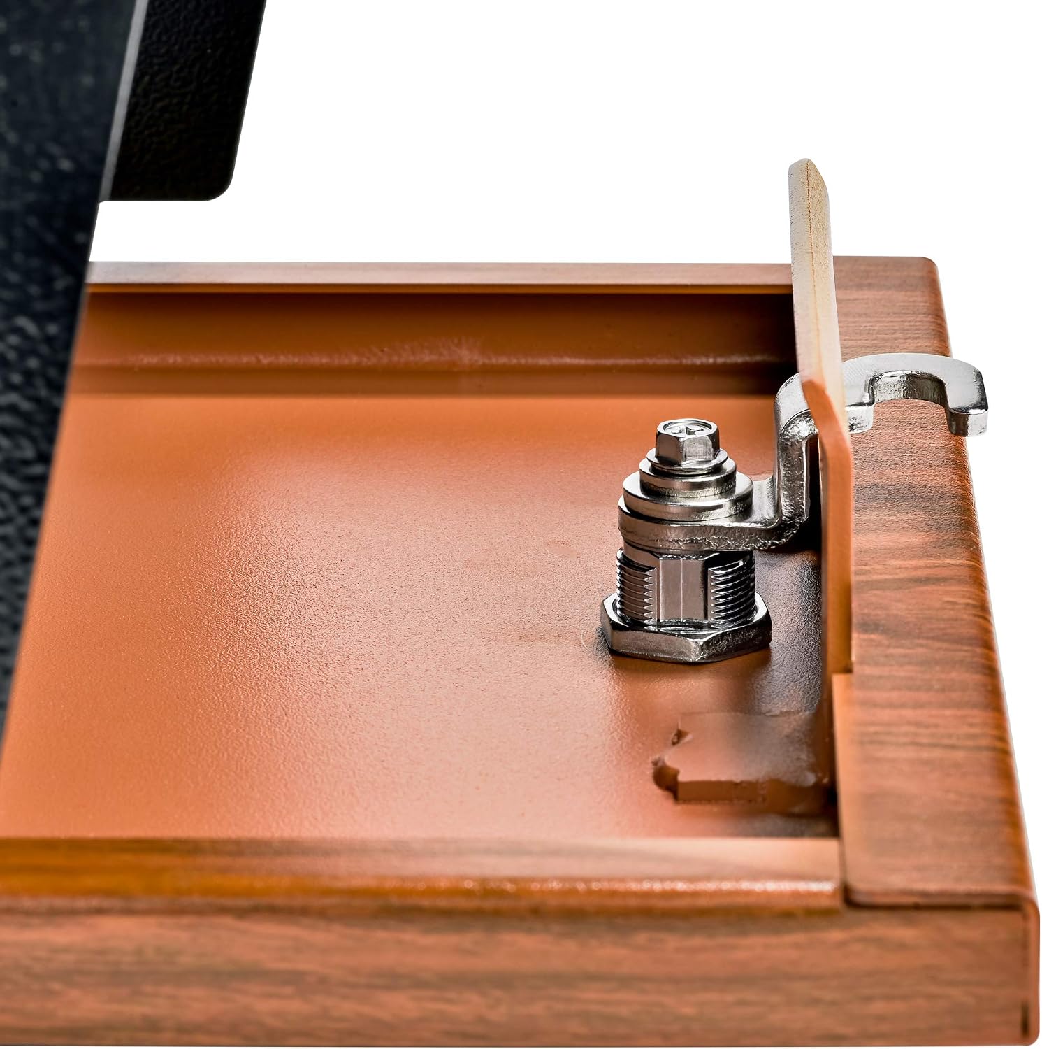 Mail Boss Curbside, Wood Grain 7510 Mail Manager Locking Security Mailbox, Steel, Black | Patented anti-pry lock, accepts small packages