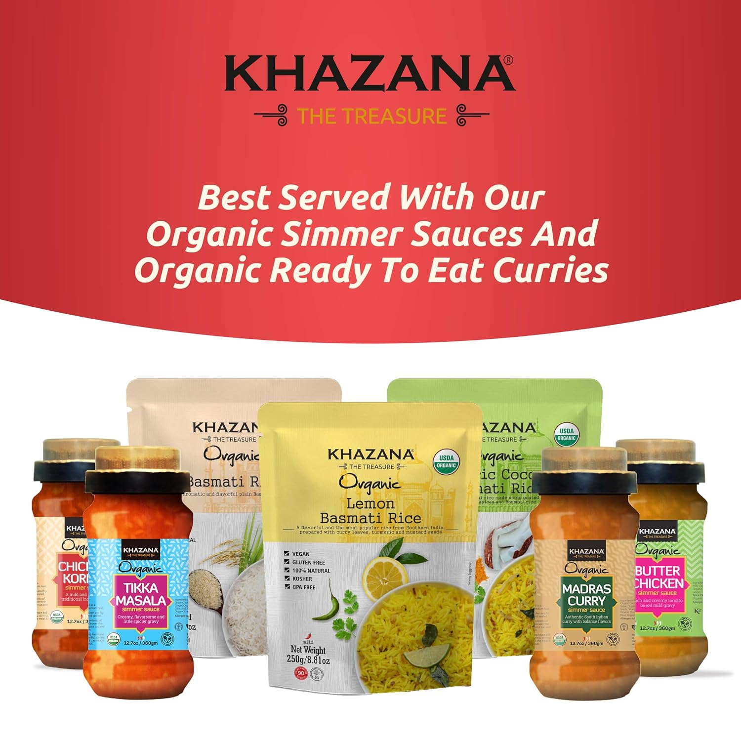 Authentic Extra Long Basmati Rice by Khazana in 10 lb Bag - Aromatic and Flavorful Indian Grain - Non-GMO, Gluten Free, Kosher, Cholesterol Free