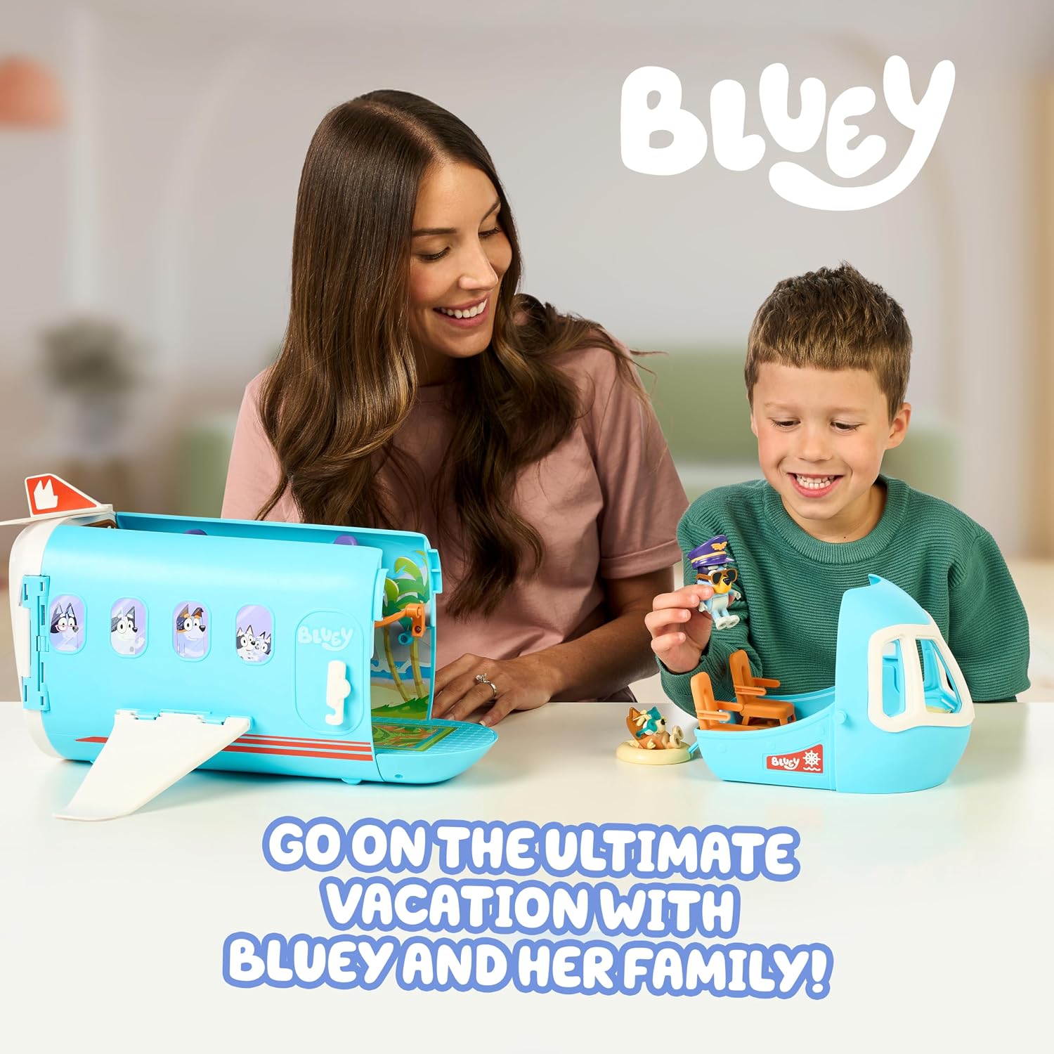 Bluey Toy House Mega Bundle, Family Home & BBQ Playhouse, Ages 3-5