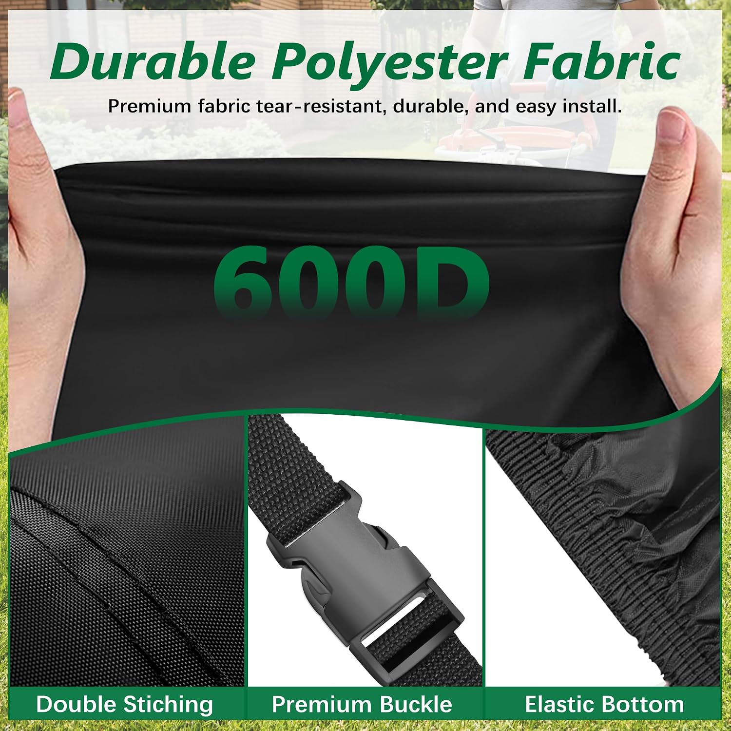 Himal Outdoors Zero Turn Mower Cover, Heavy Duty 600D to 60"