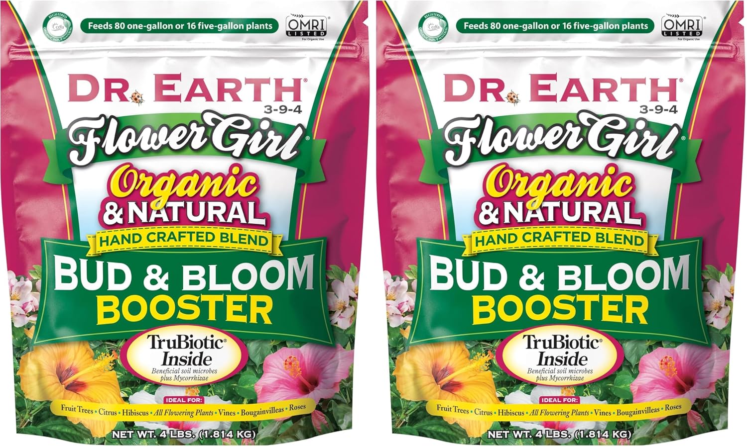 DR EARTH 707P Organic 8 Bud and Bloom Fertilizer in Poly Bag, 4-Pound, Multicolor
