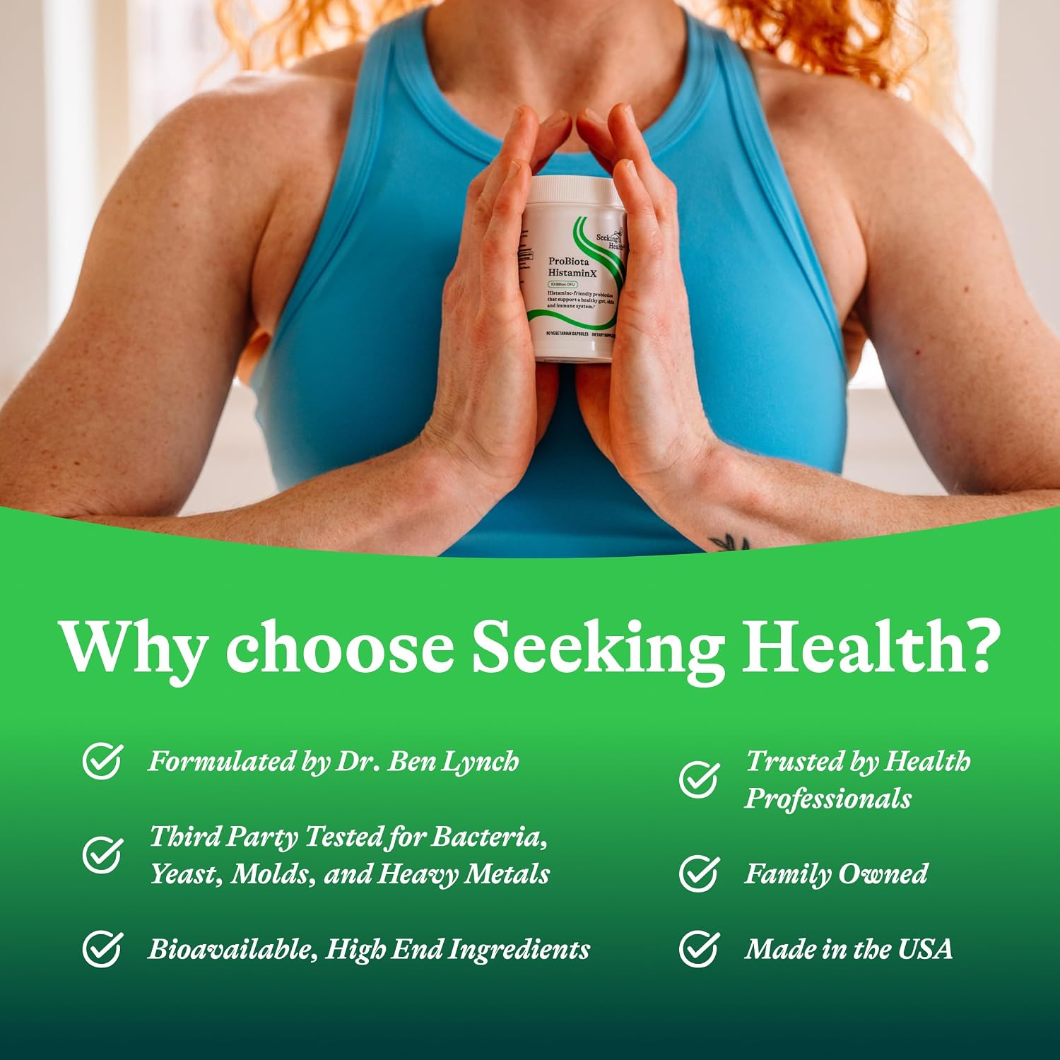 Seeking Health ProBiota HistaminX - Digestion Supplement for Gut Health Support - Support Histamine with Lactobacillus Plantarum & Lactobacillus