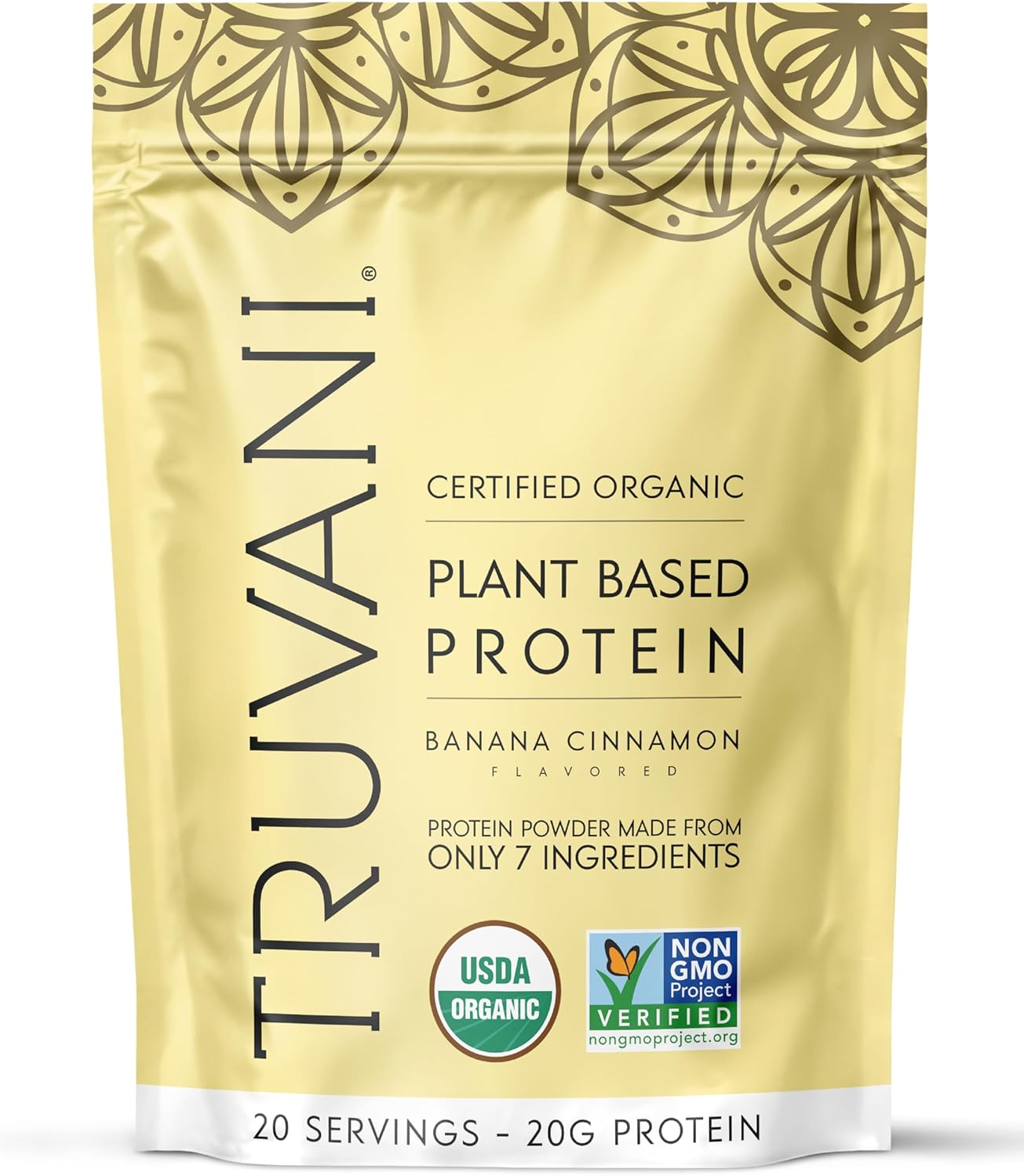Truvani Organic Plant Based Protein Powder | Chocolate Peanut Butter