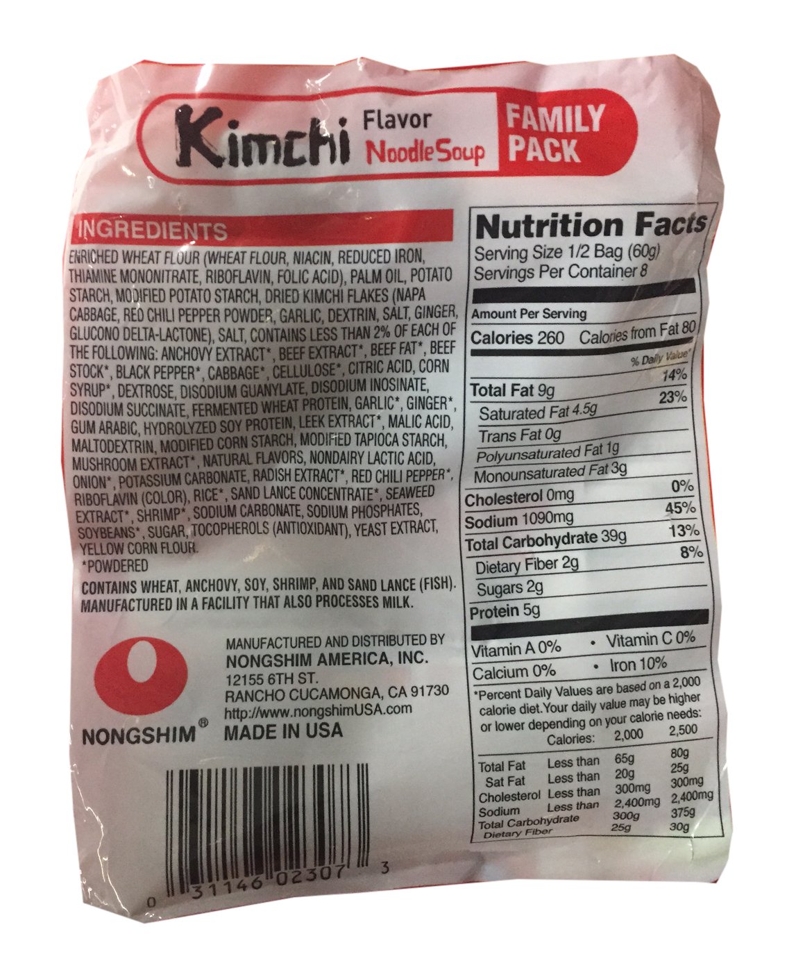 Nongshim Korean Ramen Familiy Pack (Shin Black)