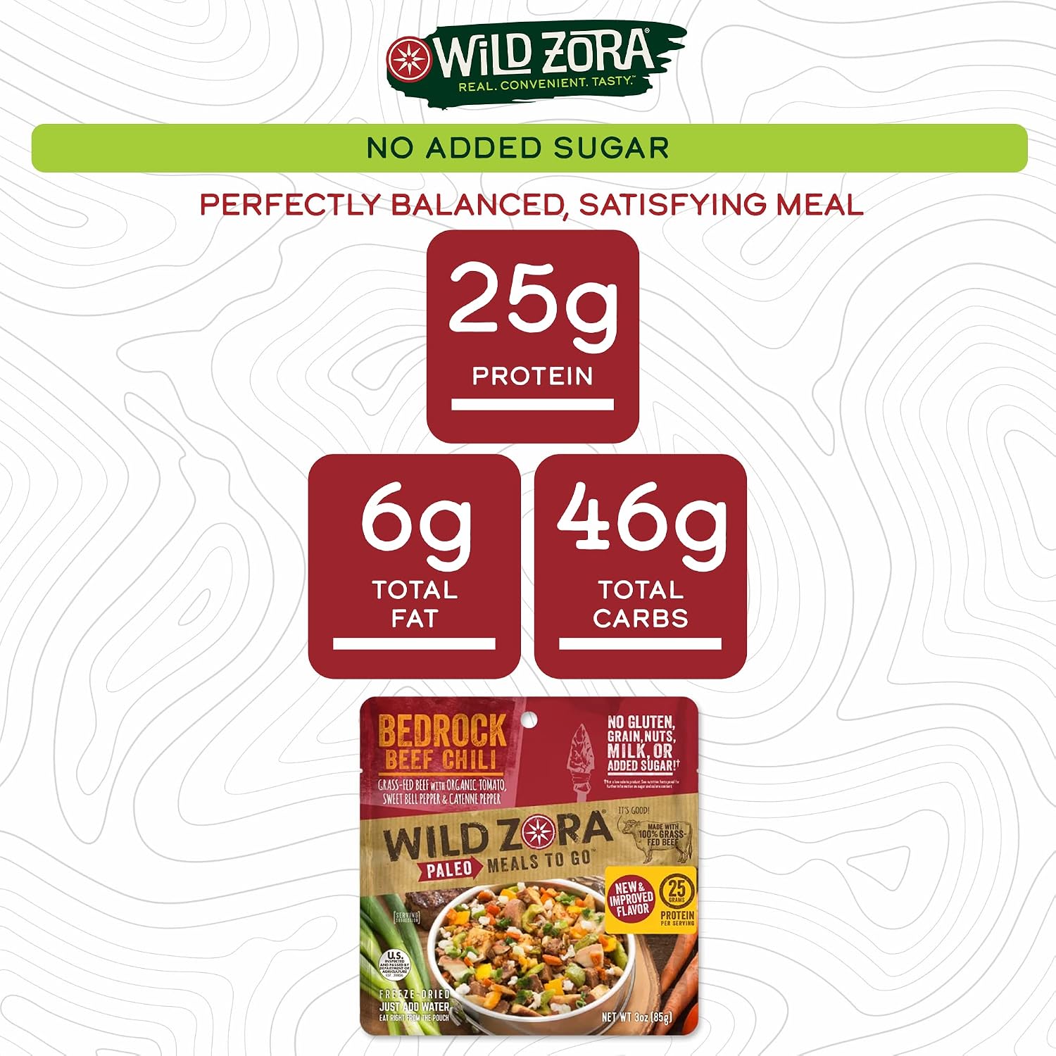 Wild Zora Paleo Freeze Dried Meals for Backpacking & Camping - Healthy Gluten Free & Grain Free Camping Meals/Backpacking Food + No Added Sugar - Great for Travel (Cliffside Coconut Berry 2-Pack)