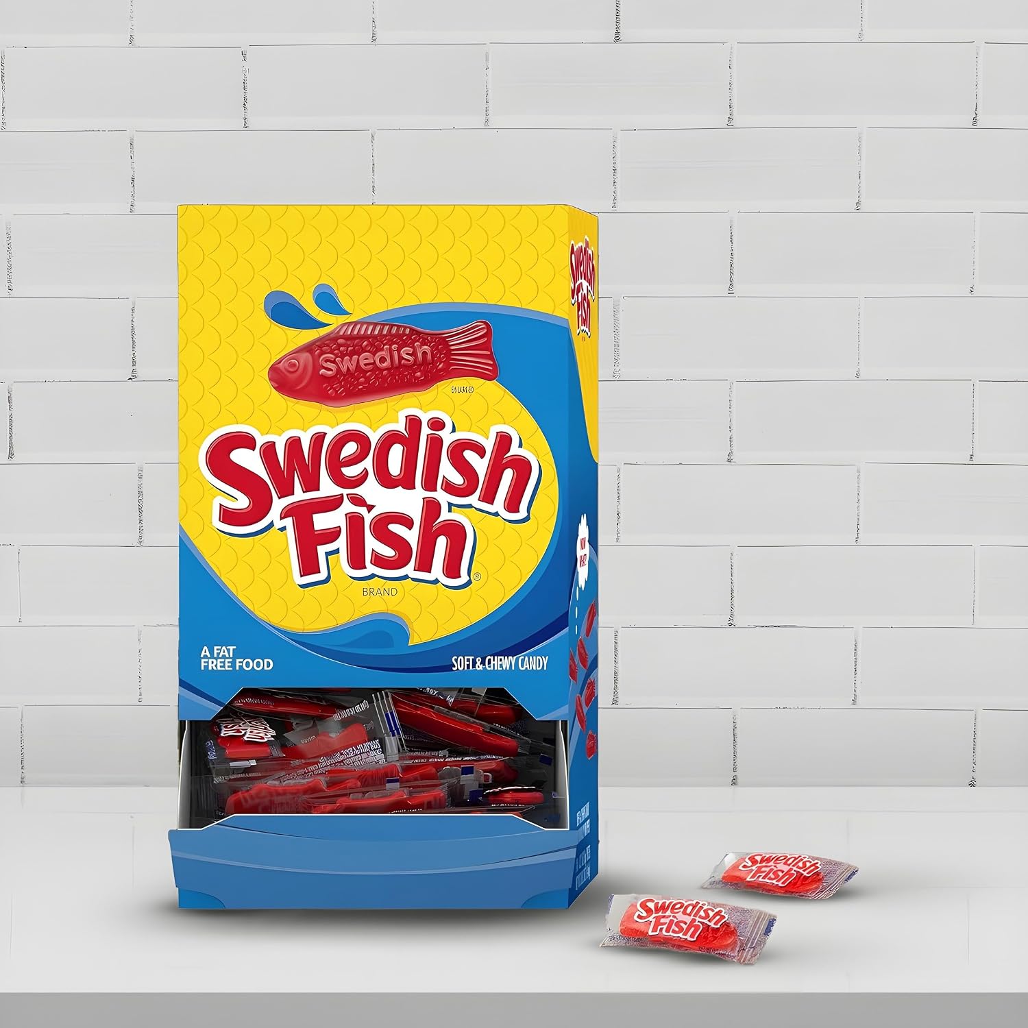 SWEDISH FISH Soft & Chewy Gummy Candy, Bulk Candy, 5 lb