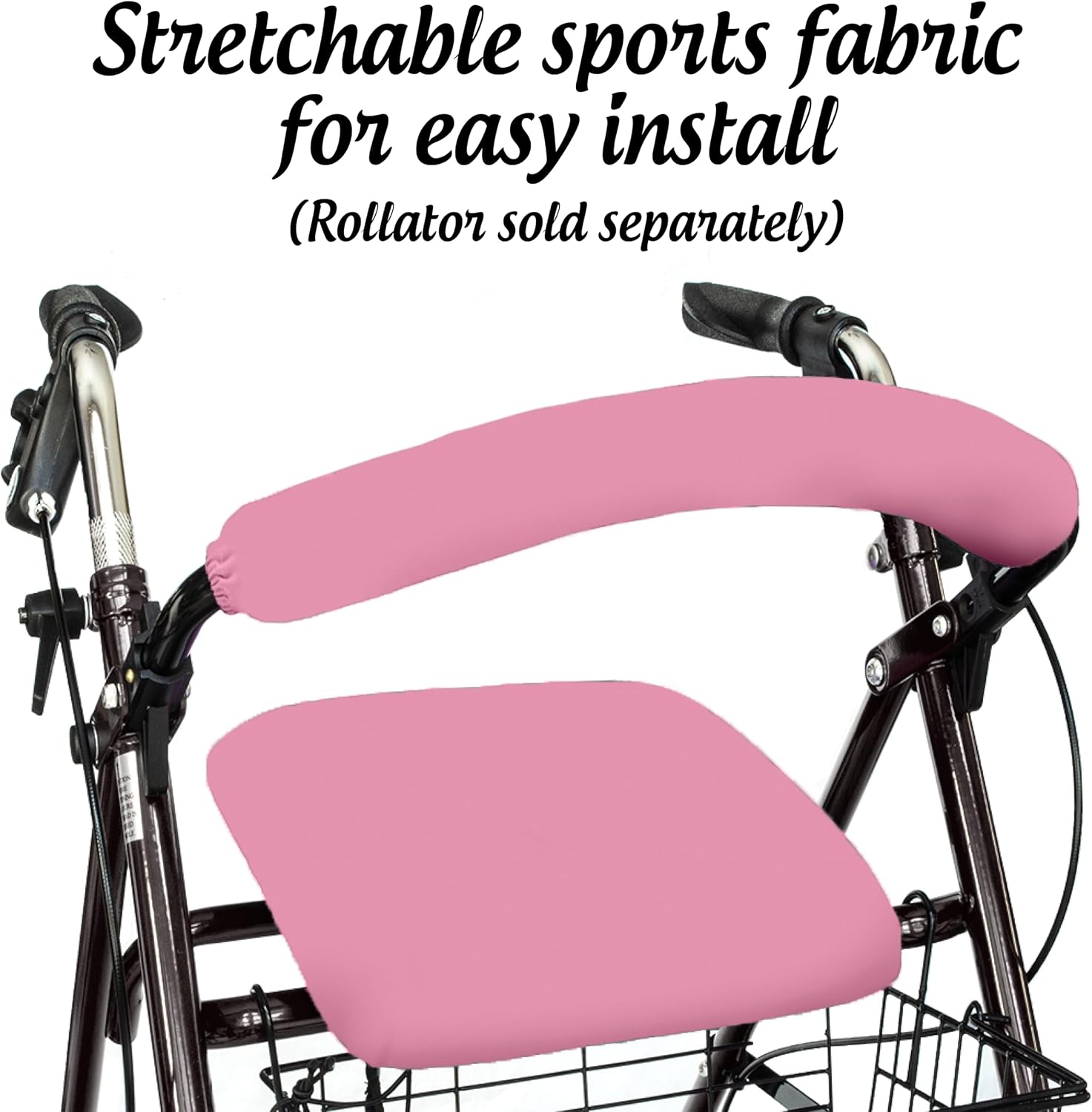 Top Glides Playful Purple Universal Rollator Walker Seat and Backrest Covers (Purple)