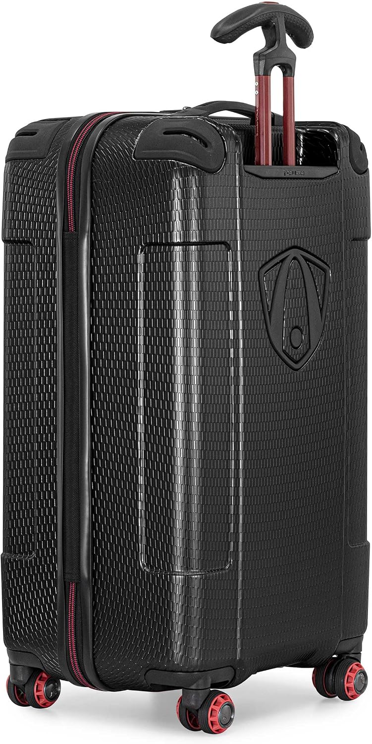 Traveler's Choice Maxporter II Polycarbonate Hardside Trunk with Spinner Wheels, Navy, 31-Inch Large Trunk