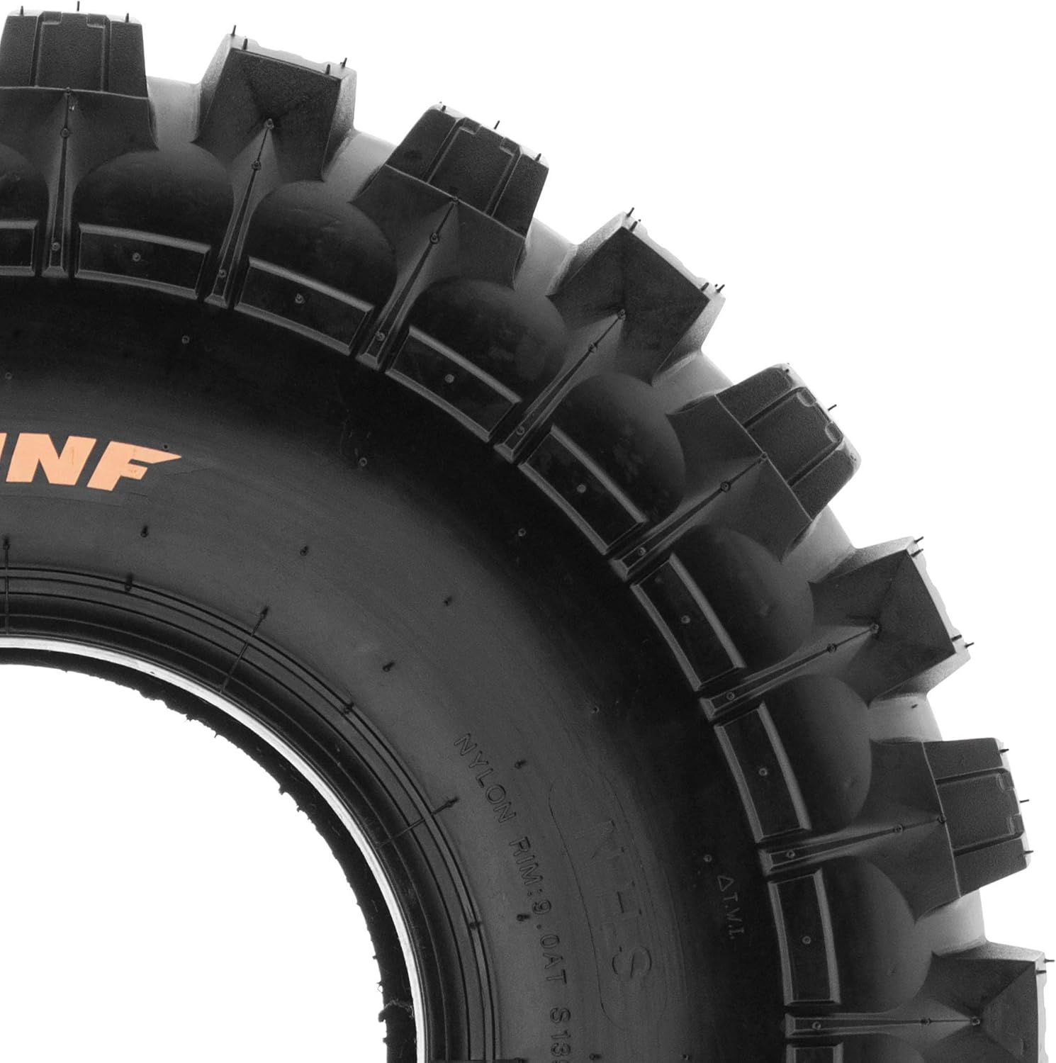 SunF XC ATV UTV Knobby Sport Tires 22x10-9,6 PR Tubeless A027, Set of 2