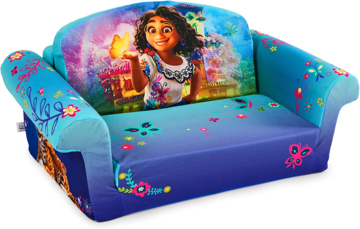 Marshmallow Furniture, Children's 2 in 1 Flip Open Foam Sofa, Minnie Mouse, by Spin Master | Pullout Foam Sleeper for Folding Lounging, Sitting, and Napping for Toddlers & Kids, Bedroom and Playroom Use