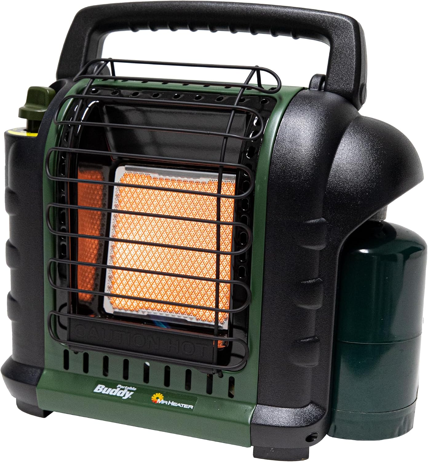 Mr. Heater Buddy 4,000-9,000-BTU Indoor-Safe Portable Propane Radiant Heater - Green