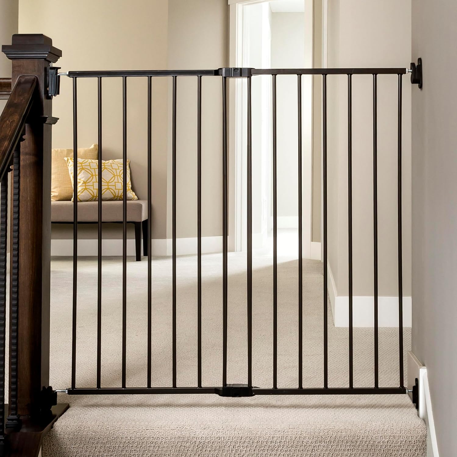 Regalo Safety 36" Extra Tall Baby Gate for Top of Stairs & Dooways