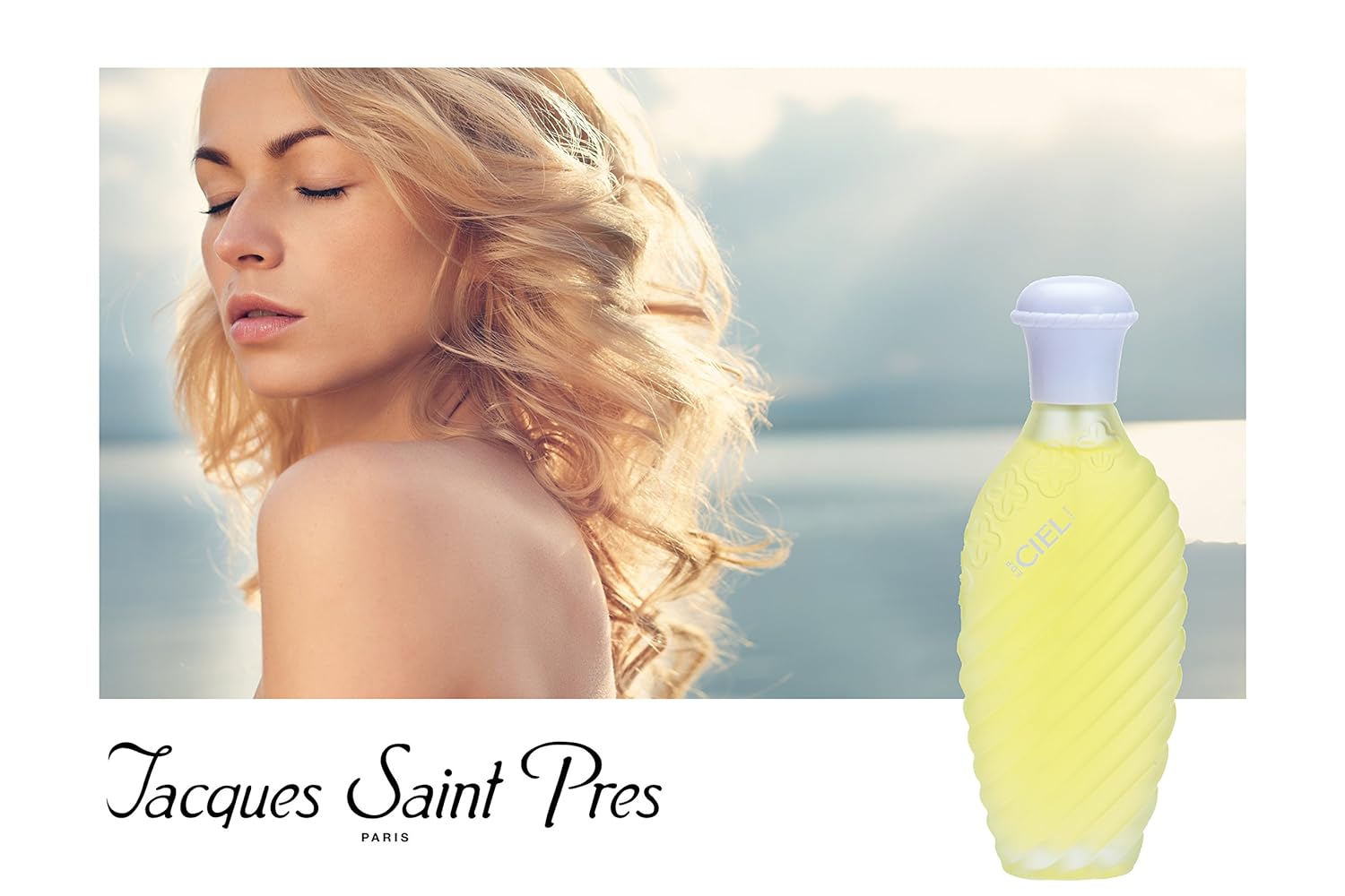 Jacques Saint Pres CIEL - Eau De Parfum for Women- Soft, Powdery Scent - Notes of Vanilla, White Rose, & Different Flowers- Feminine