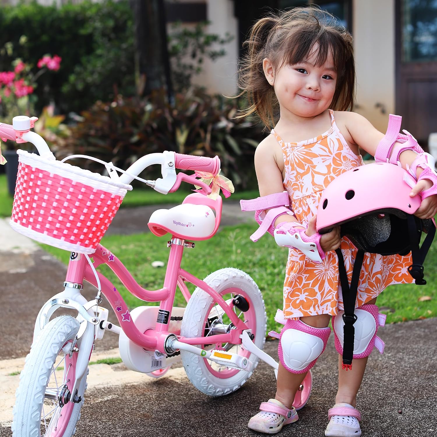 RoyalBaby Girls Bike Classic & EZ Kids Bike, Balance and Pedal Bicycle, 12 14 16 18 20 Inch Toddlers to Big Kids 3-10 Years
