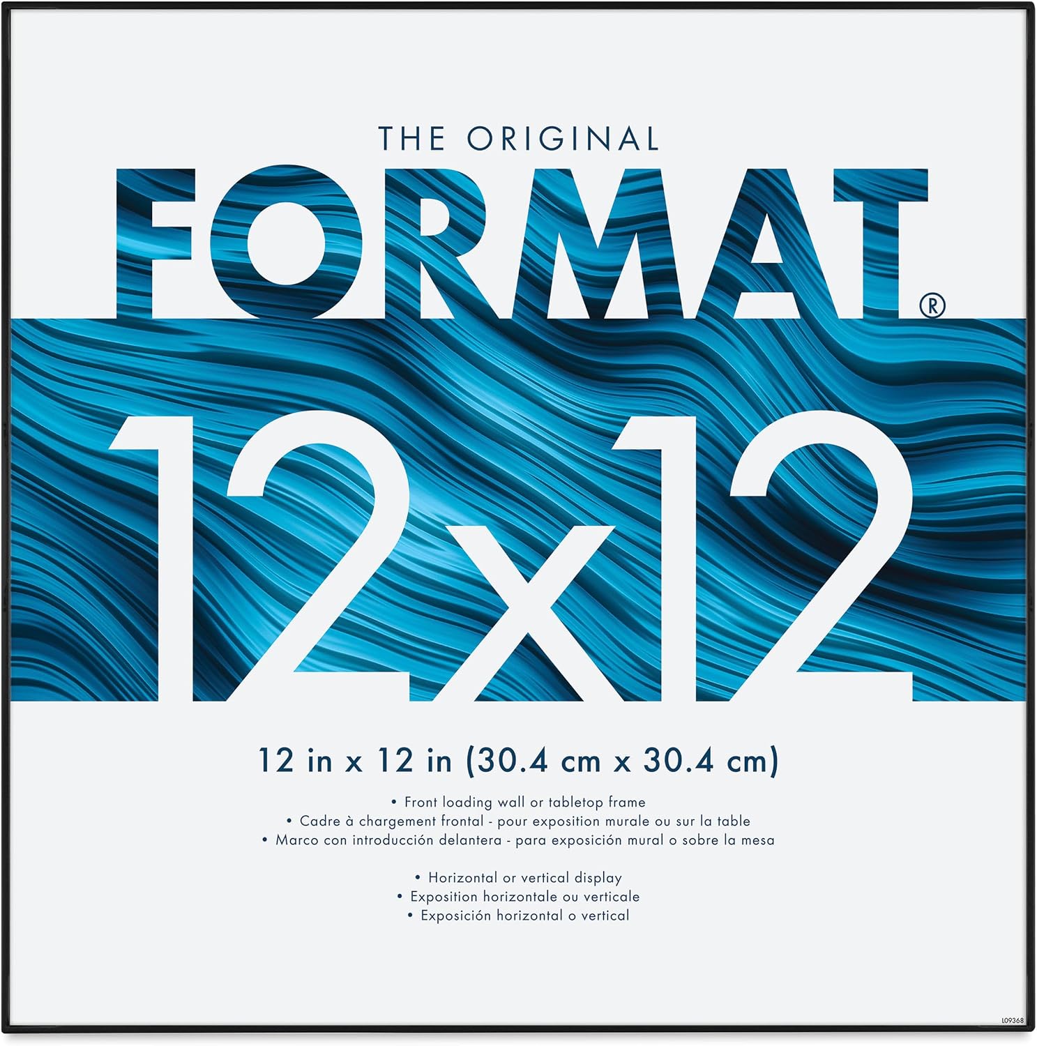 MCS Picture Frames The ORIGINAL FORMAT FRONT-LOAD Black 12x12 Frame - 12x12