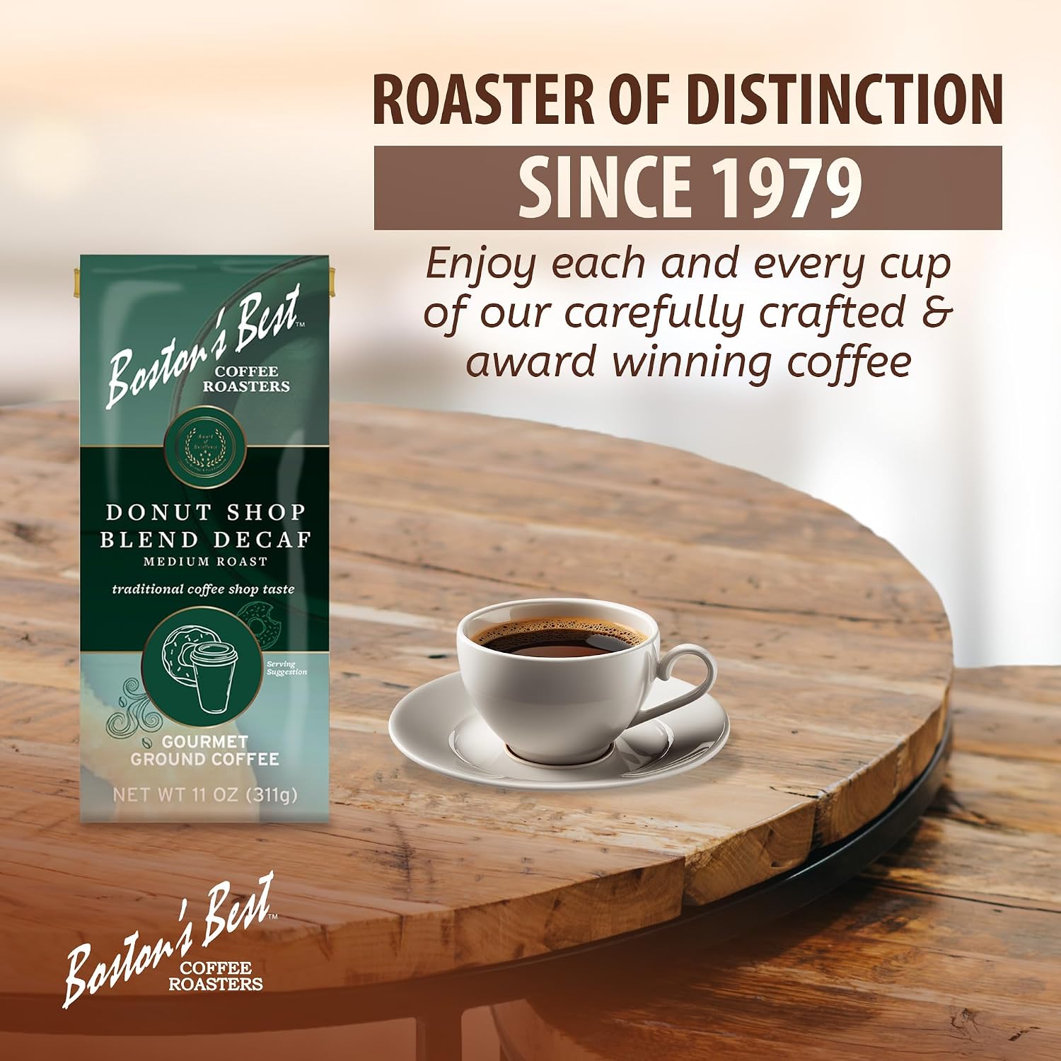 Boston’s Best Coffee - Fall-Inspired Pumpkin Spice Medium Roast Gourmet Delicious Flavored Coffee, Premium Ground - 11 oz. / 311 g Bag