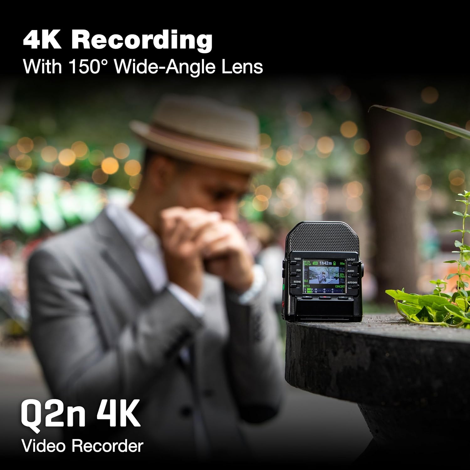 Zoom Q2n-4K Video Recorder for Musicians, Streamers & Filmmakers | Stereo Microphones, Webcam Mode