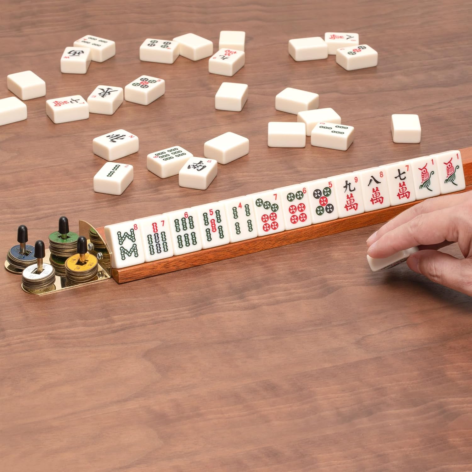 Yellow Mountain Imports Wooden Mahjong Racks
