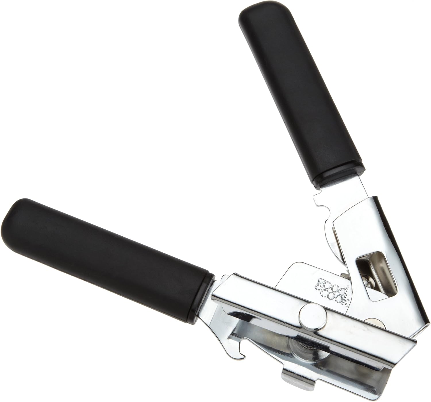 GoodCook Everyday Classic Can Opener, High Carbon Stainless Steel Blade, Heavy Duty with Soft Grip Handles, Manual Kitchen Tool for All Can Sizes