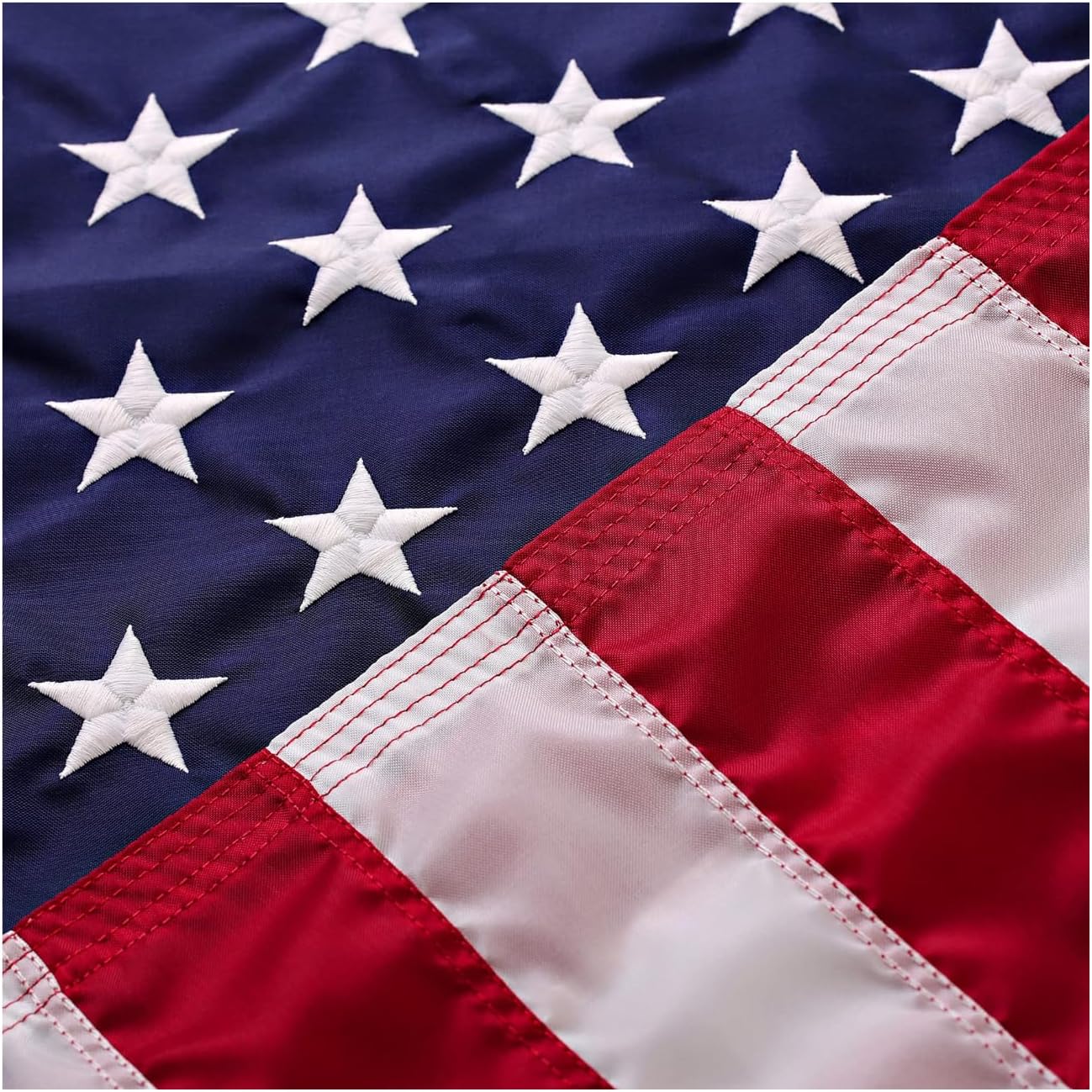 American Flag Made in USA | American Flags for Outside 3X5 | Premium US Flag 3X5 Heavy Duty Outdoor with Embroidered Stars and Sewn Stripes.