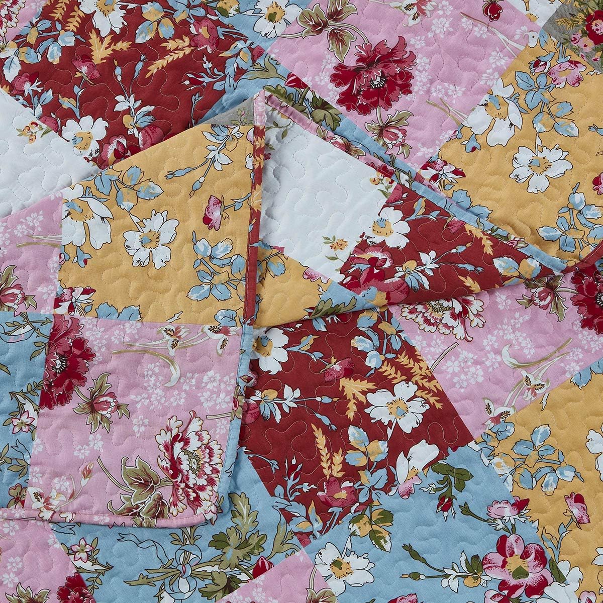 Royal Hotel Ayat Birds Oversized Coverlet Set Queen Size – Luxury Queen Quilt Bedspread, All Season Soft Filled Quilts